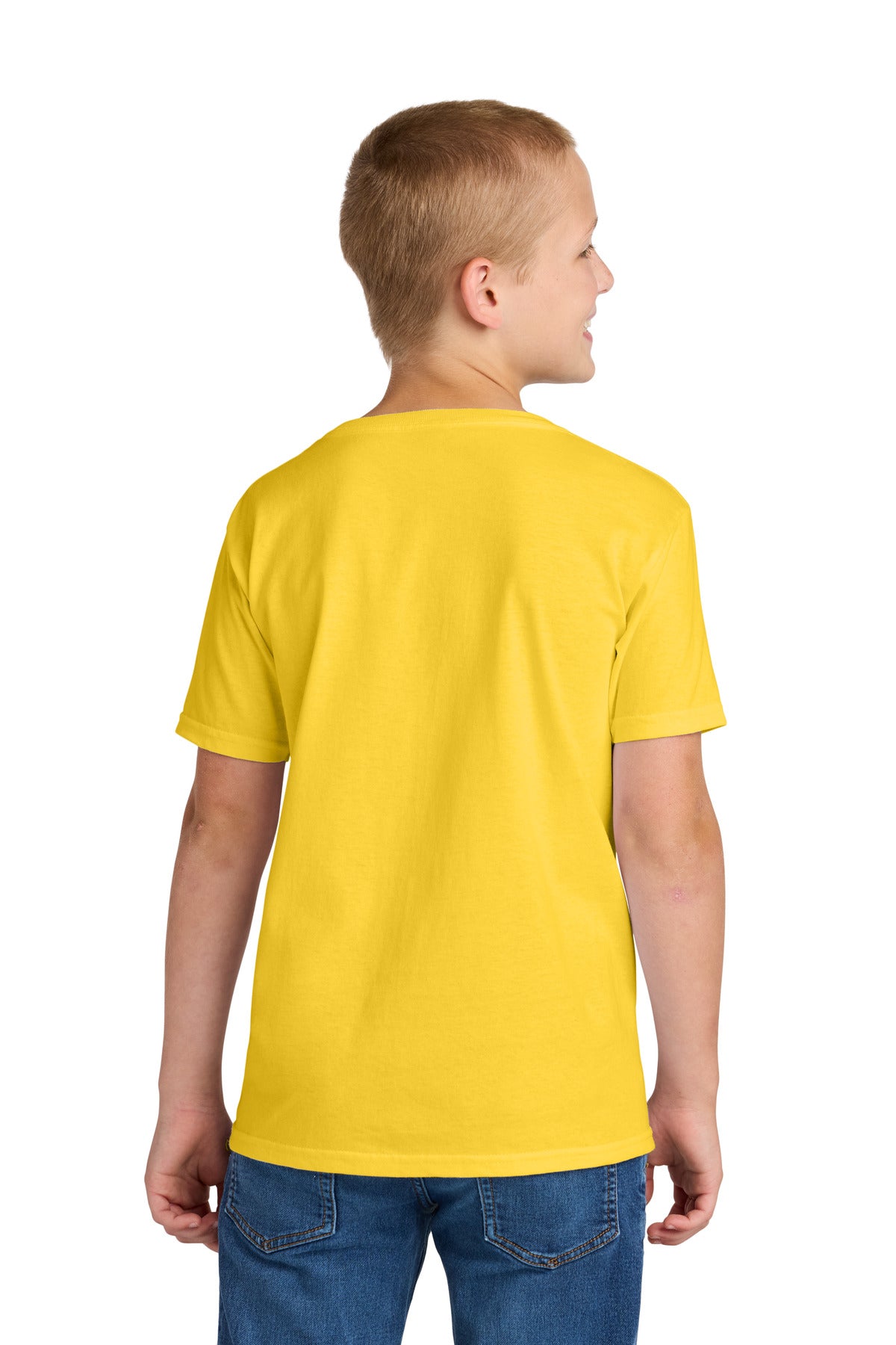 Jerzees Classics Youth Cotton T-Shirt 363Y - Island Yellow - back