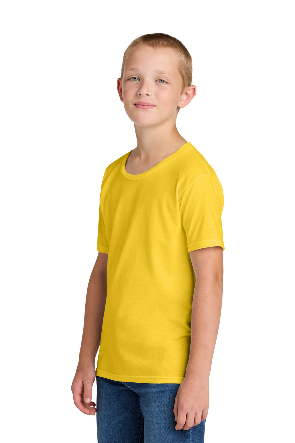 Jerzees Classics Youth Cotton T-Shirt 363Y - Island Yellow - side