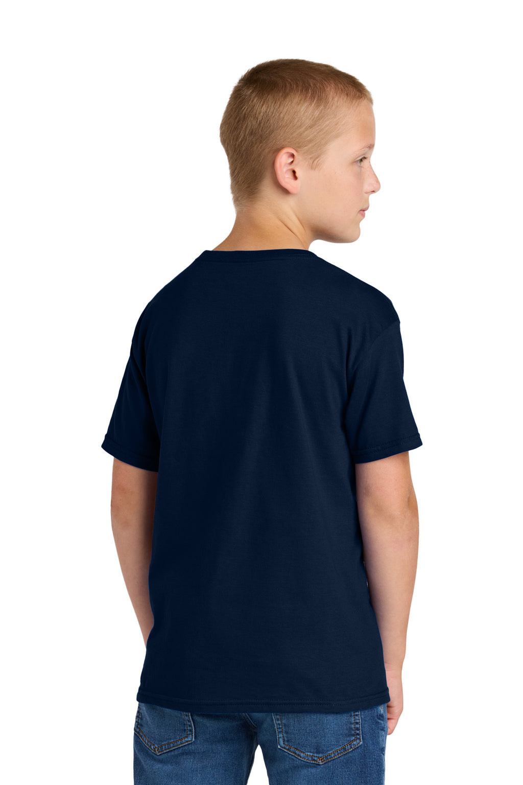 Jerzees Classics Youth Cotton T-Shirt 363Y - J. Navy - back