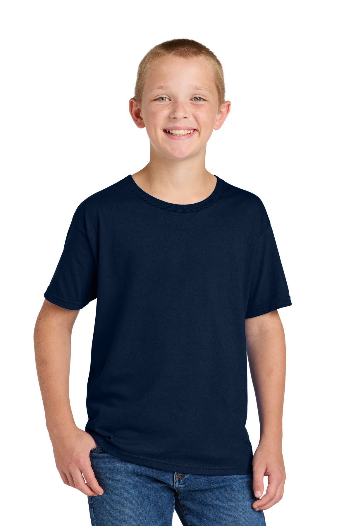 Jerzees Classics Youth Cotton T-Shirt 363Y - J. Navy - front