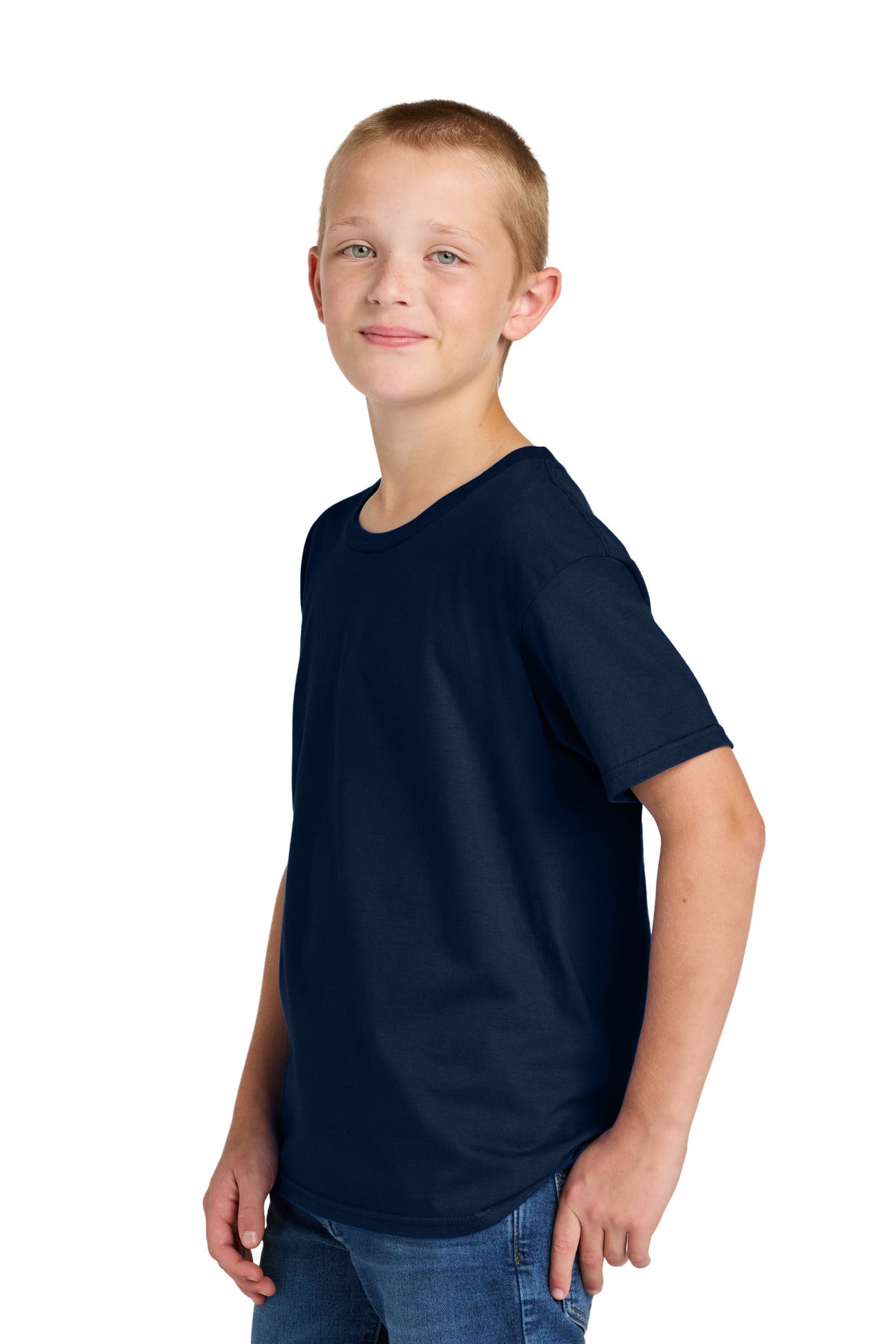 Jerzees Classics Youth Cotton T-Shirt 363Y - J. Navy - side