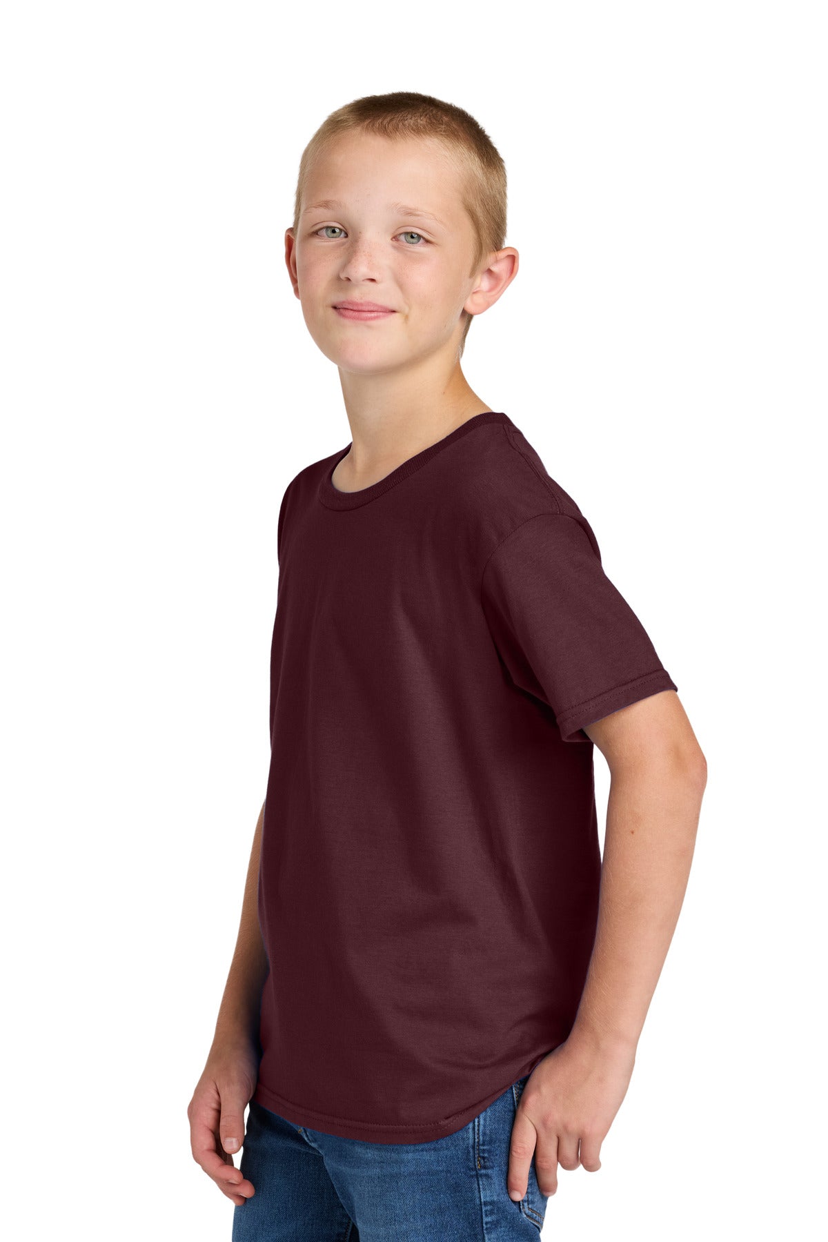 Jerzees Classics Youth Cotton T-Shirt 363Y - Maroon - side