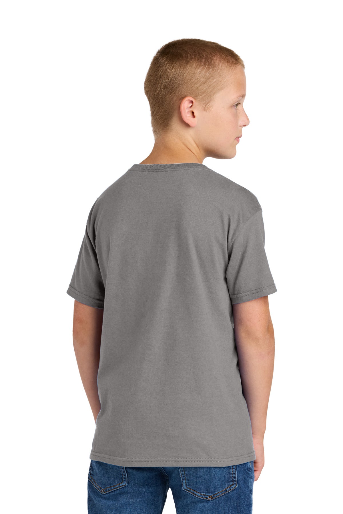 Jerzees Classics Youth Cotton T-Shirt 363Y - Rock - back