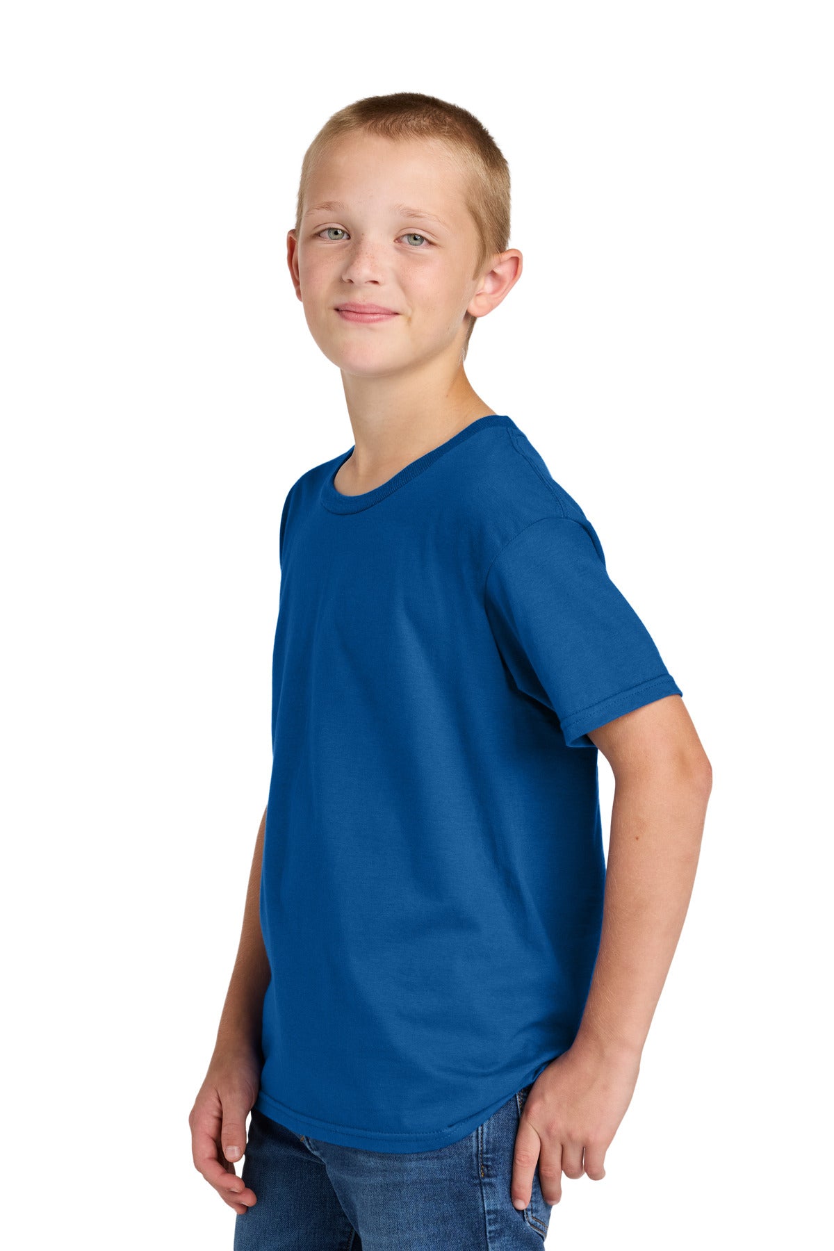 Jerzees Classics Youth Cotton T-Shirt 363Y - Royal - side