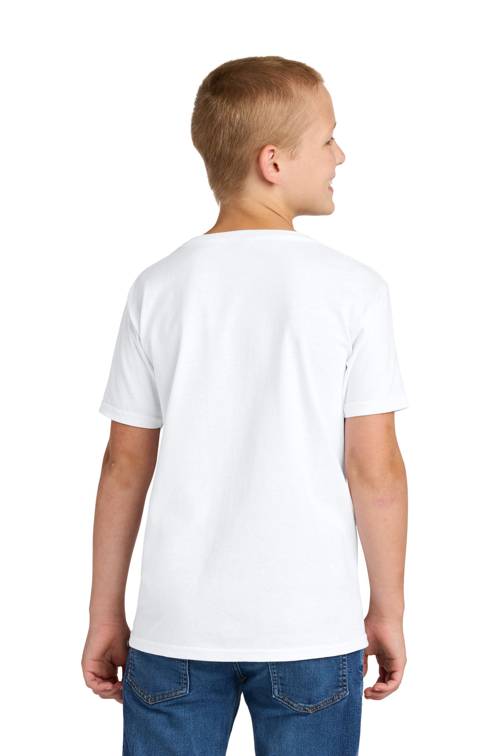 Jerzees Classics Youth Cotton T-Shirt 363Y - White - back