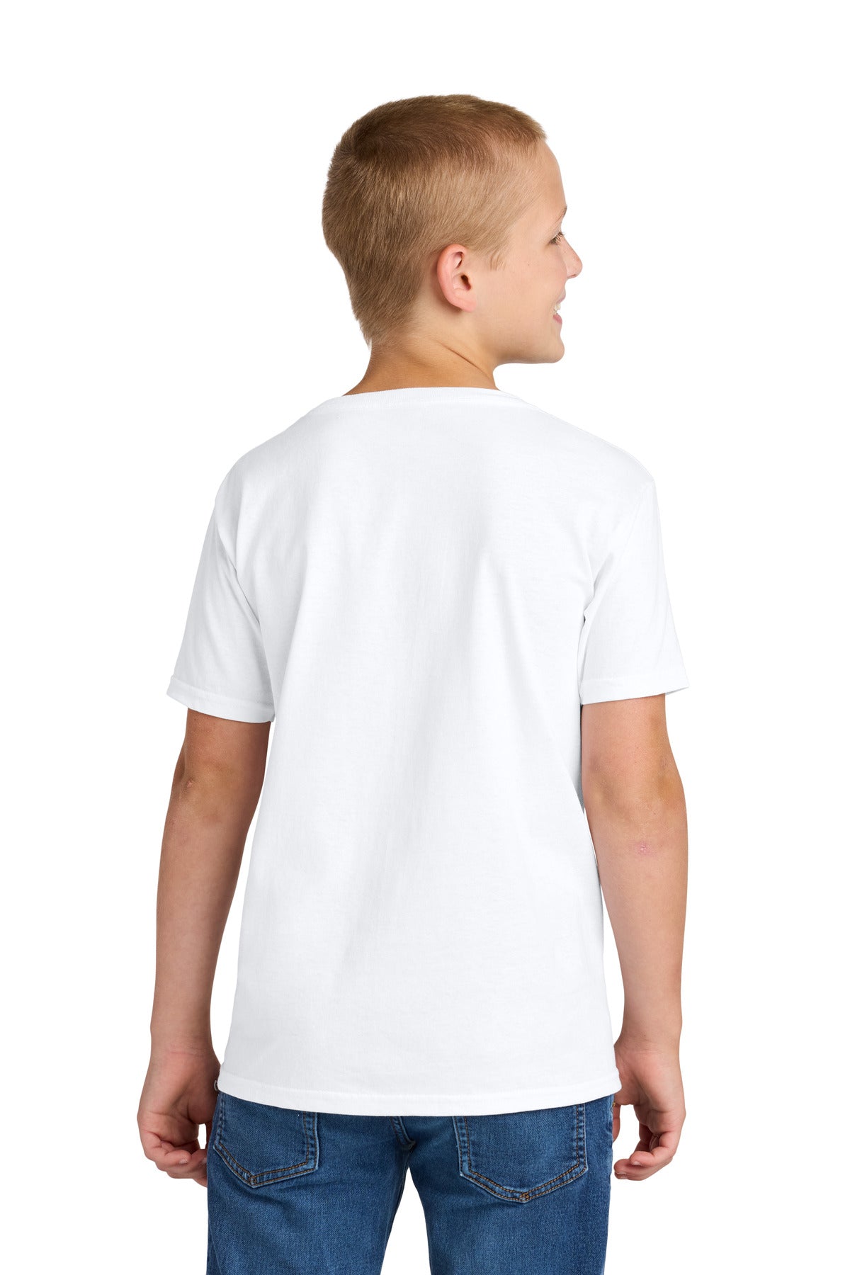 Jerzees Classics Youth Cotton T-Shirt 363Y - White - back
