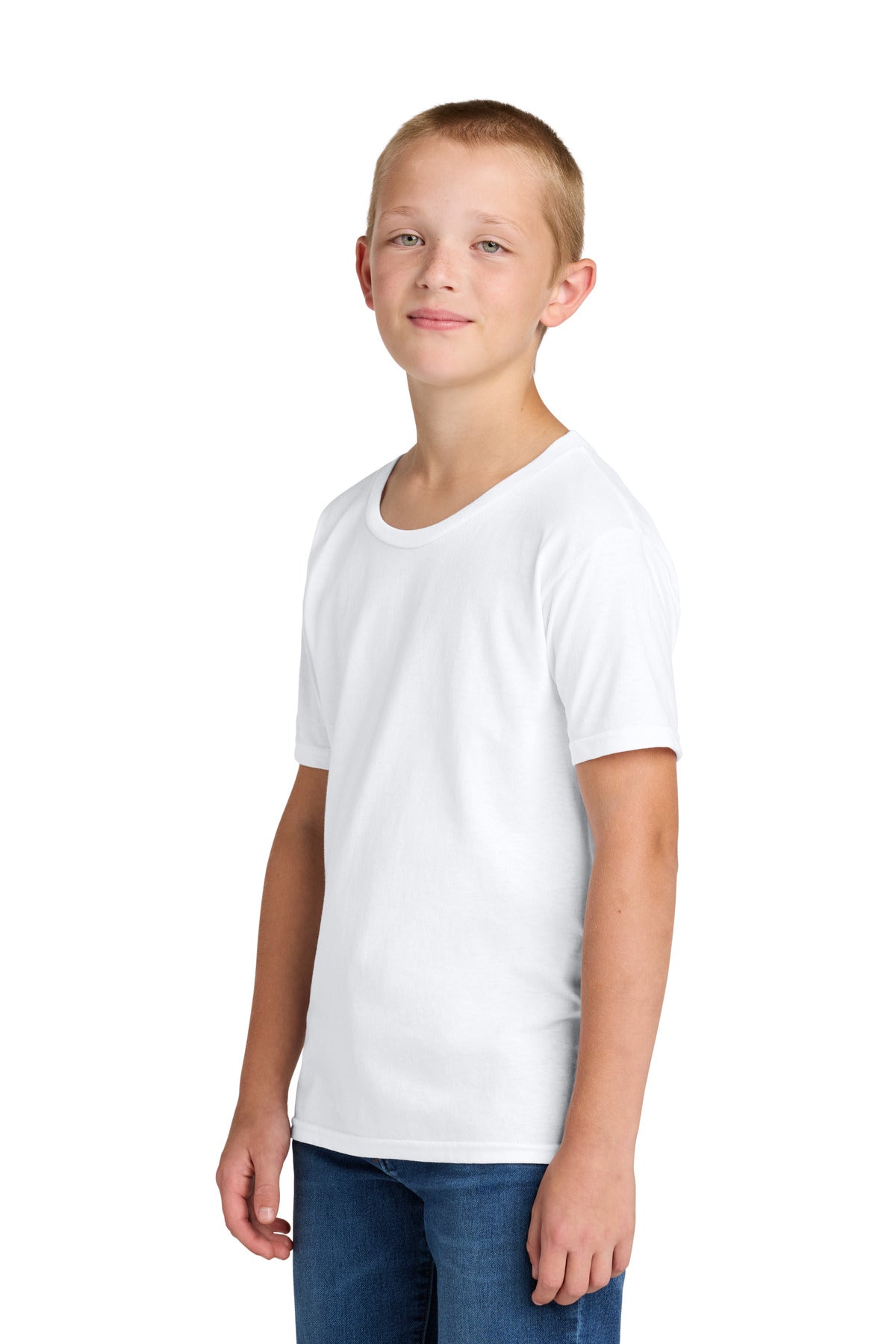 Jerzees Classics Youth Cotton T-Shirt 363Y - White - side