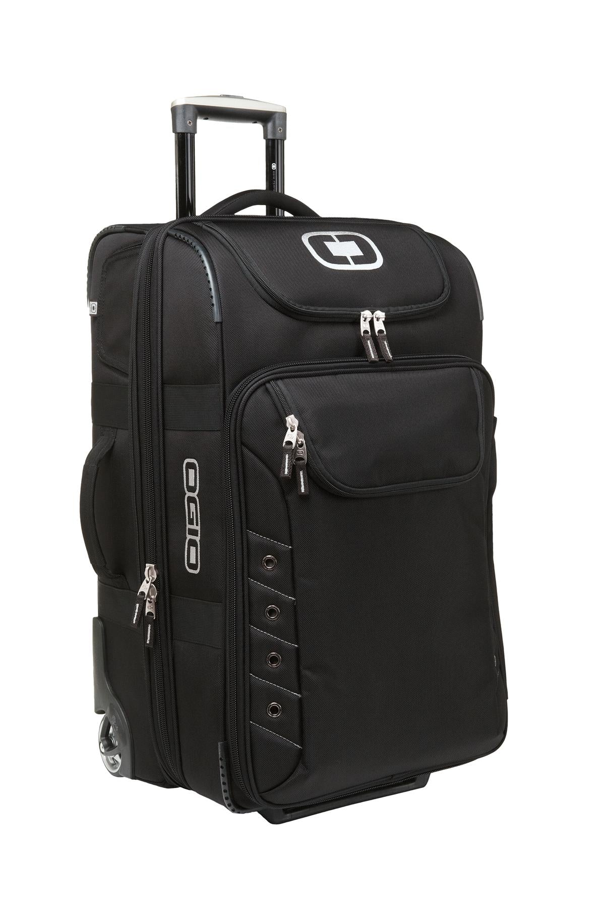 DISCONTINUED OGIO - Canberra 26 Travel Bag. 413006 - Black/ Silver - front