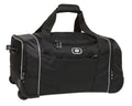 DISCONTINUED OGIO - Hamblin 22 Wheeled Duffel. 413009 - Black/ Silver - front