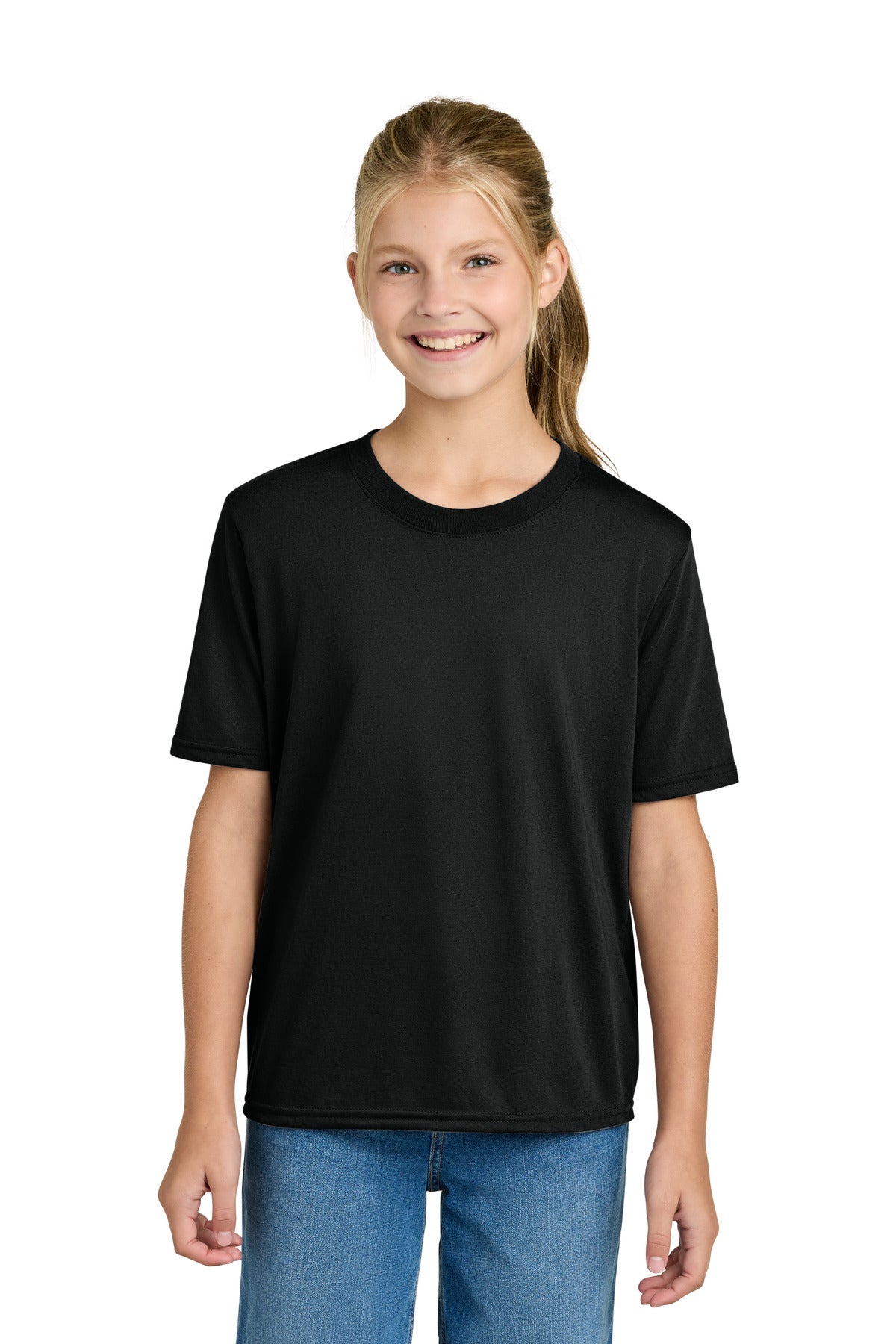 Gildan Youth Gildan Performance T-Shirt. 42000B - Black - front