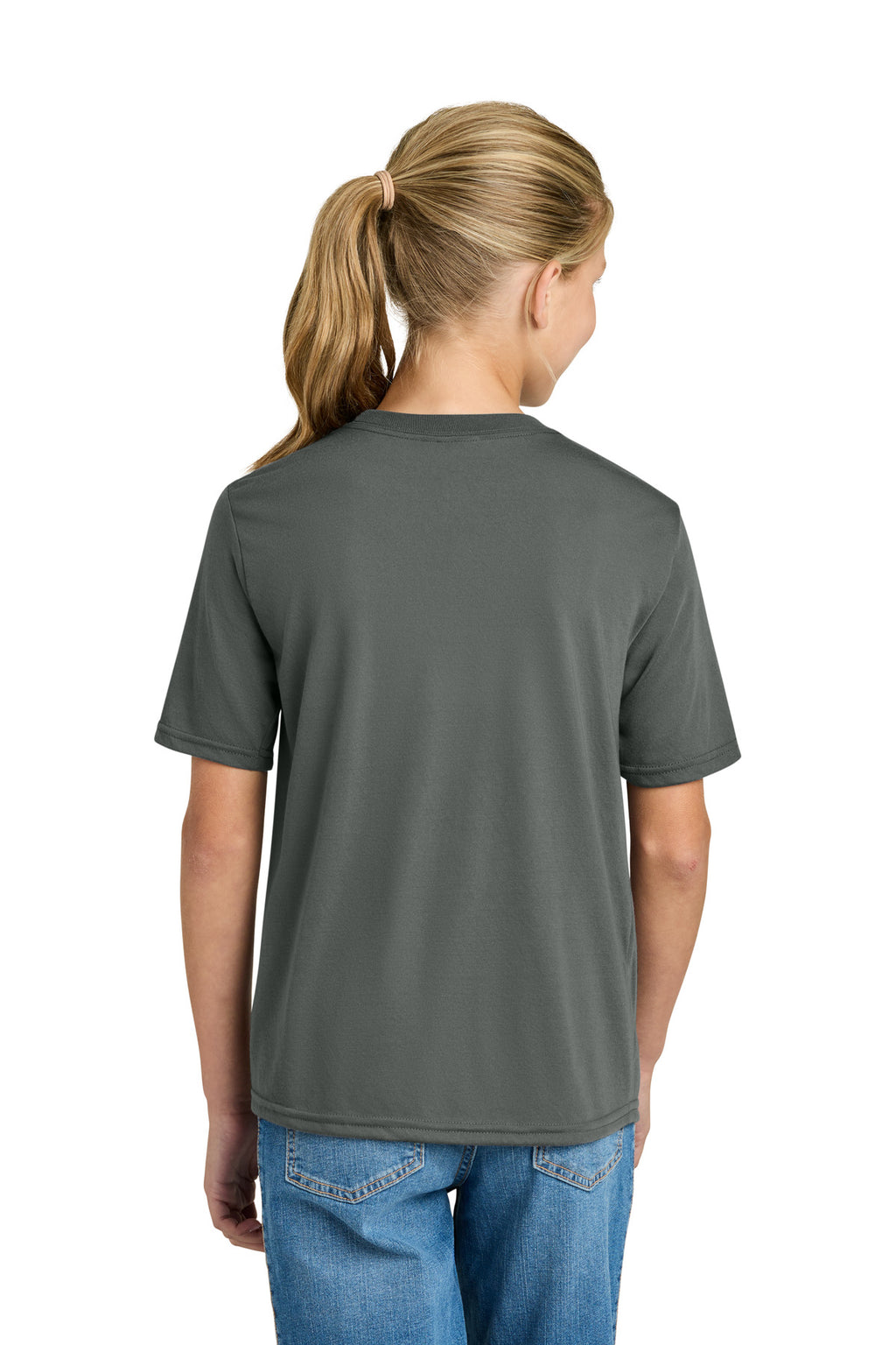 Gildan Youth Gildan Performance T-Shirt. 42000B - Charcoal - back