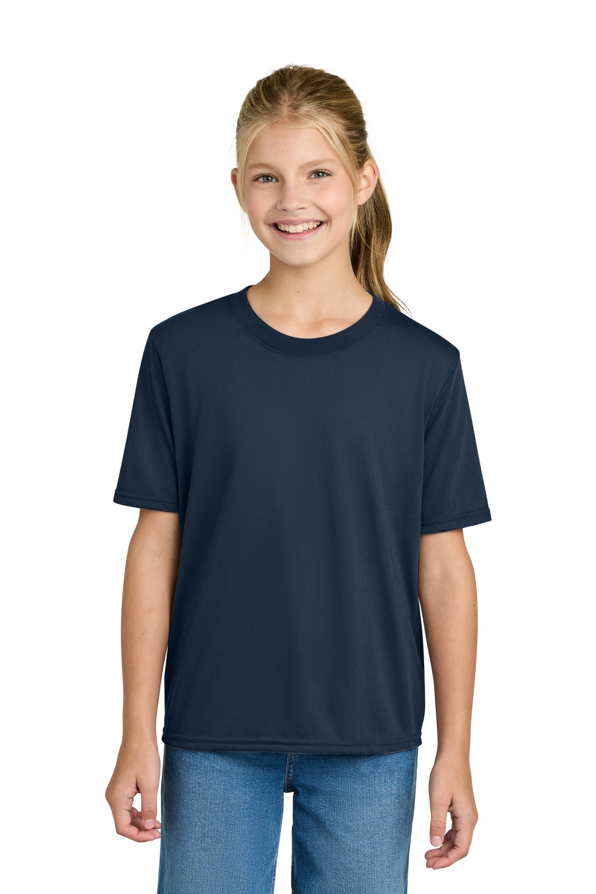 Gildan Youth Gildan Performance T-Shirt. 42000B - Navy - front