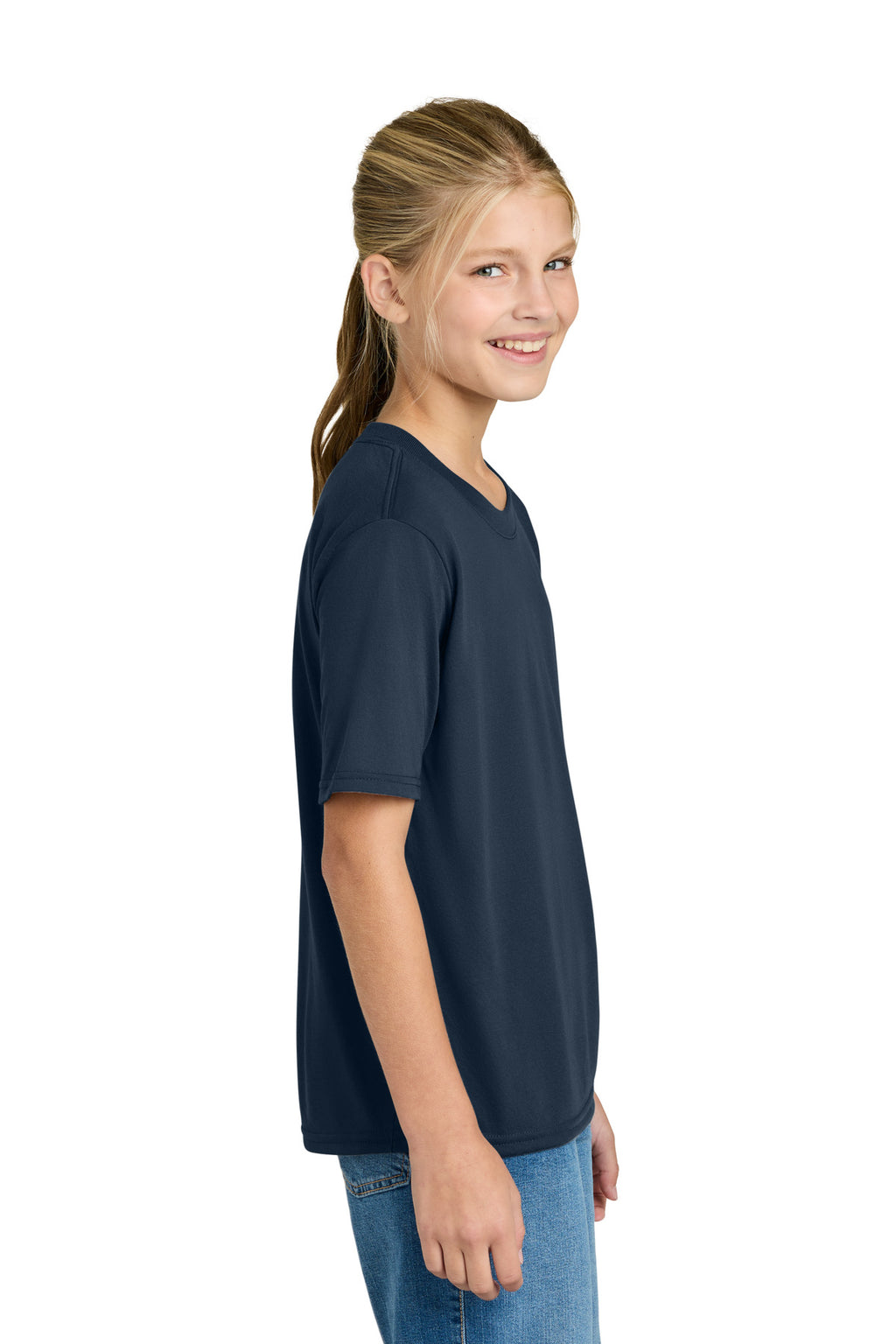 Gildan Youth Gildan Performance T-Shirt. 42000B - Navy - side