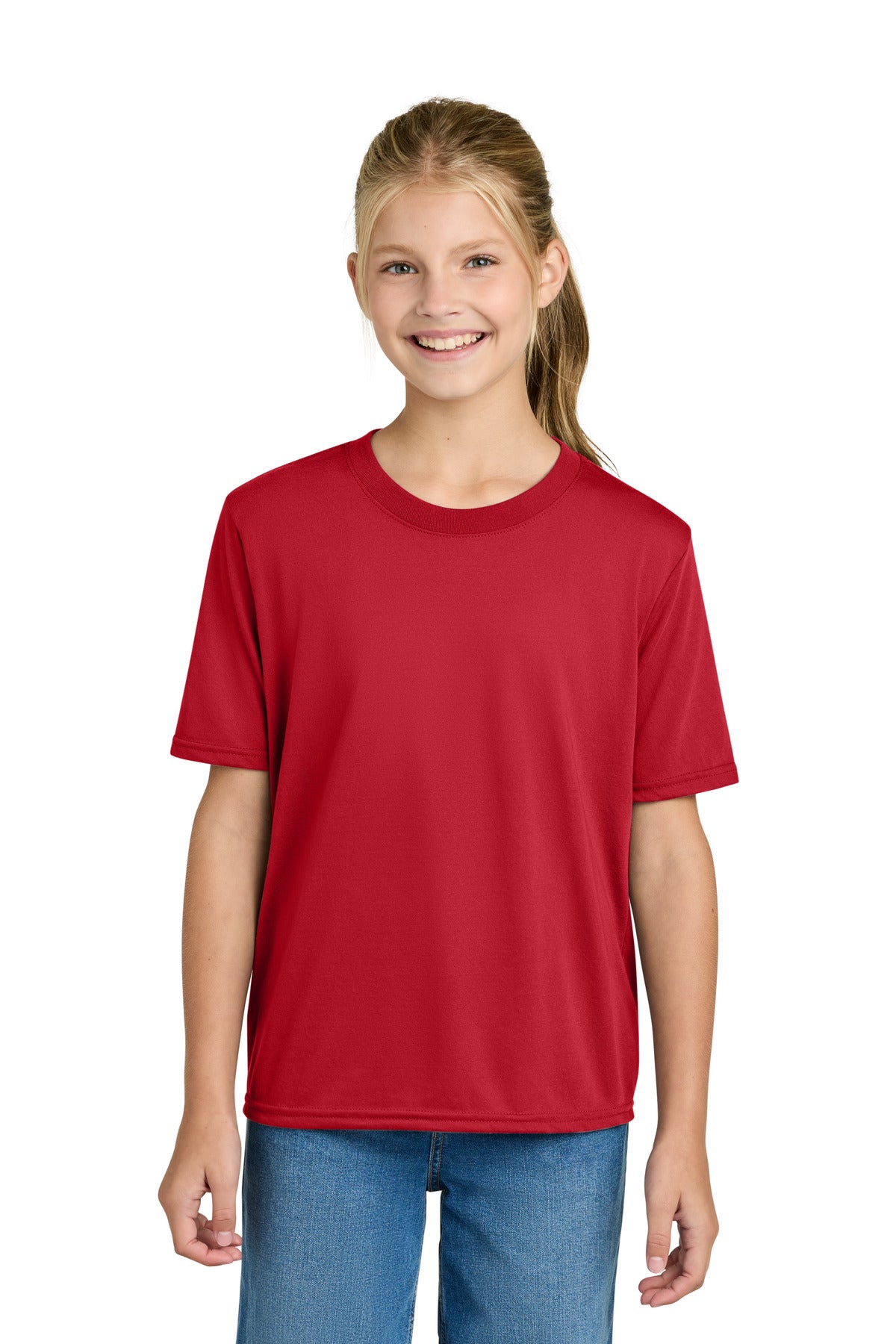 Gildan Youth Gildan Performance T-Shirt. 42000B - Red - front