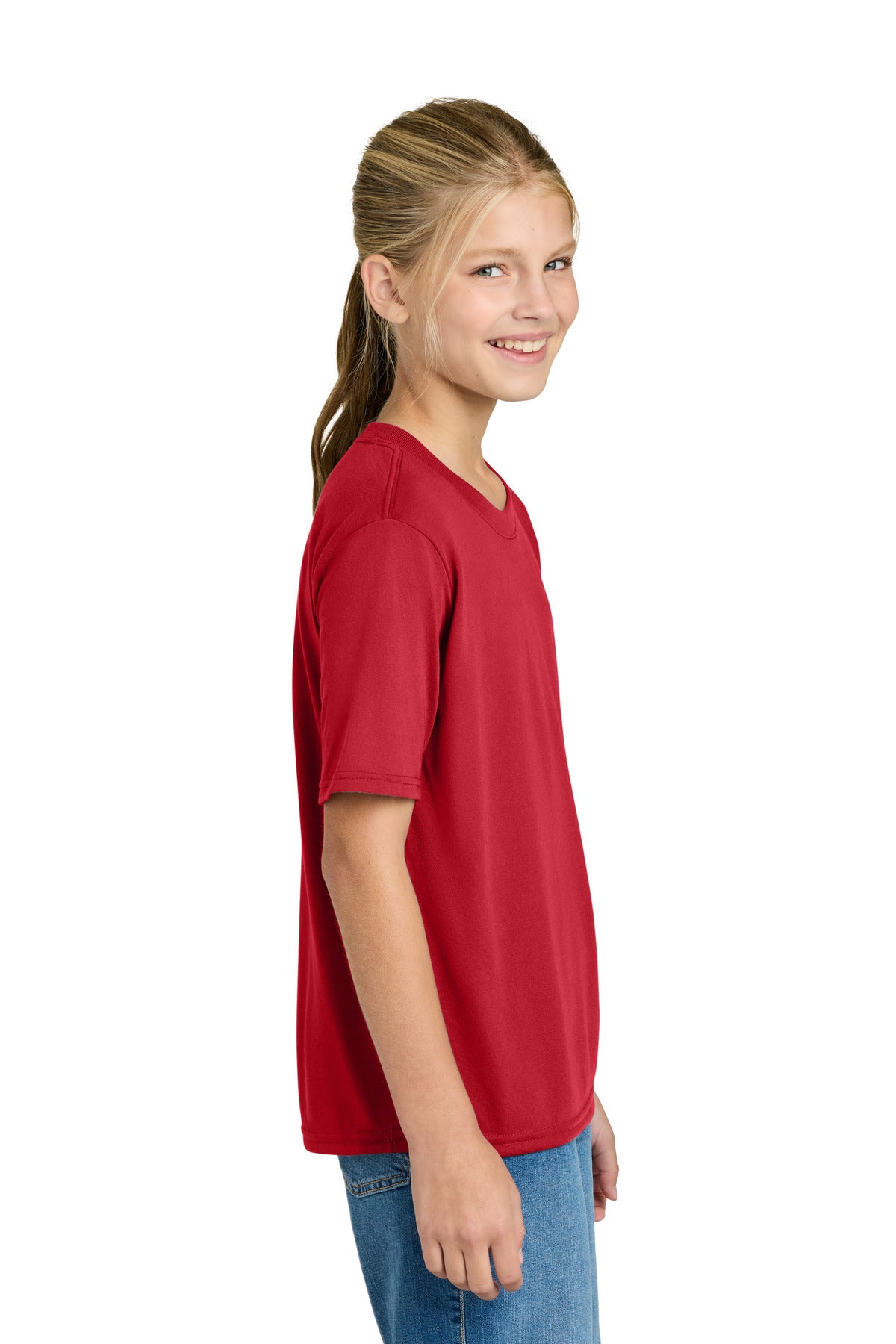 Gildan Youth Gildan Performance T-Shirt. 42000B - Red - side
