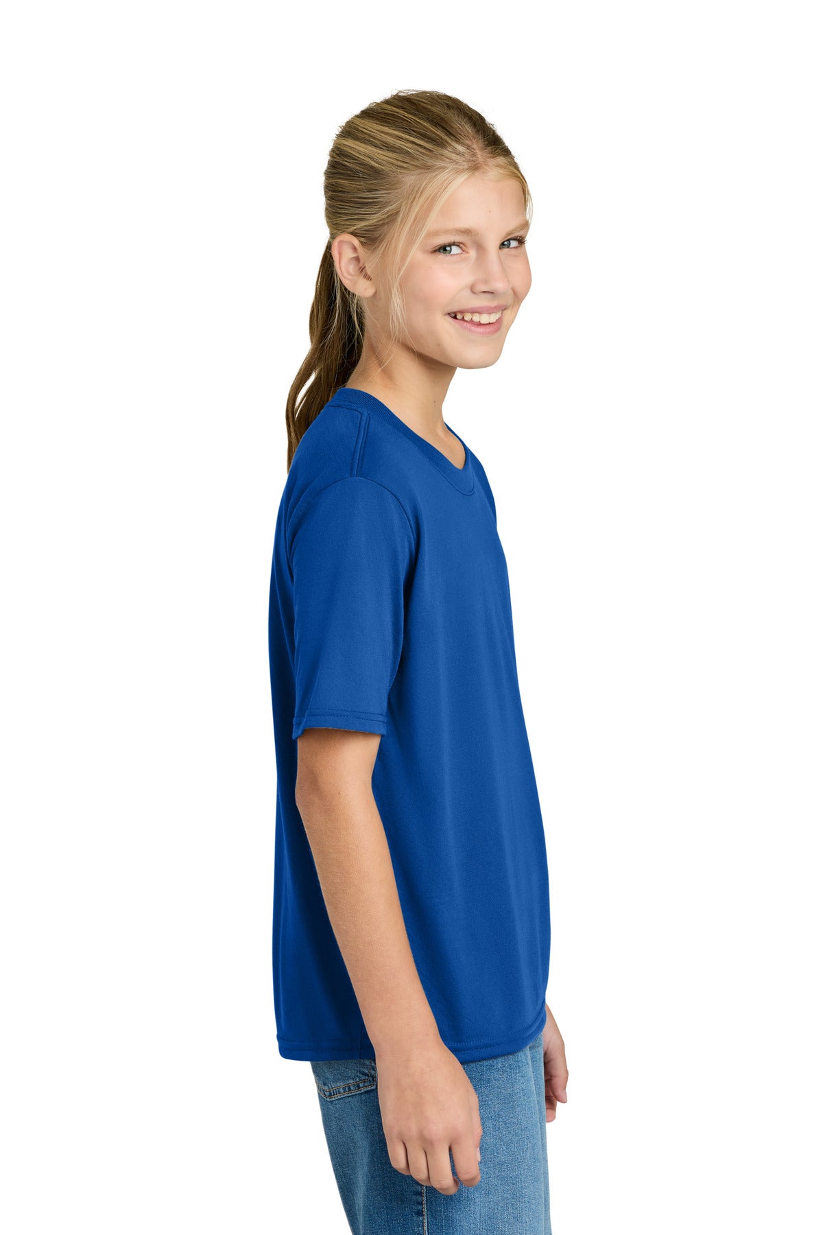Gildan Youth Gildan Performance T-Shirt. 42000B - Royal - side
