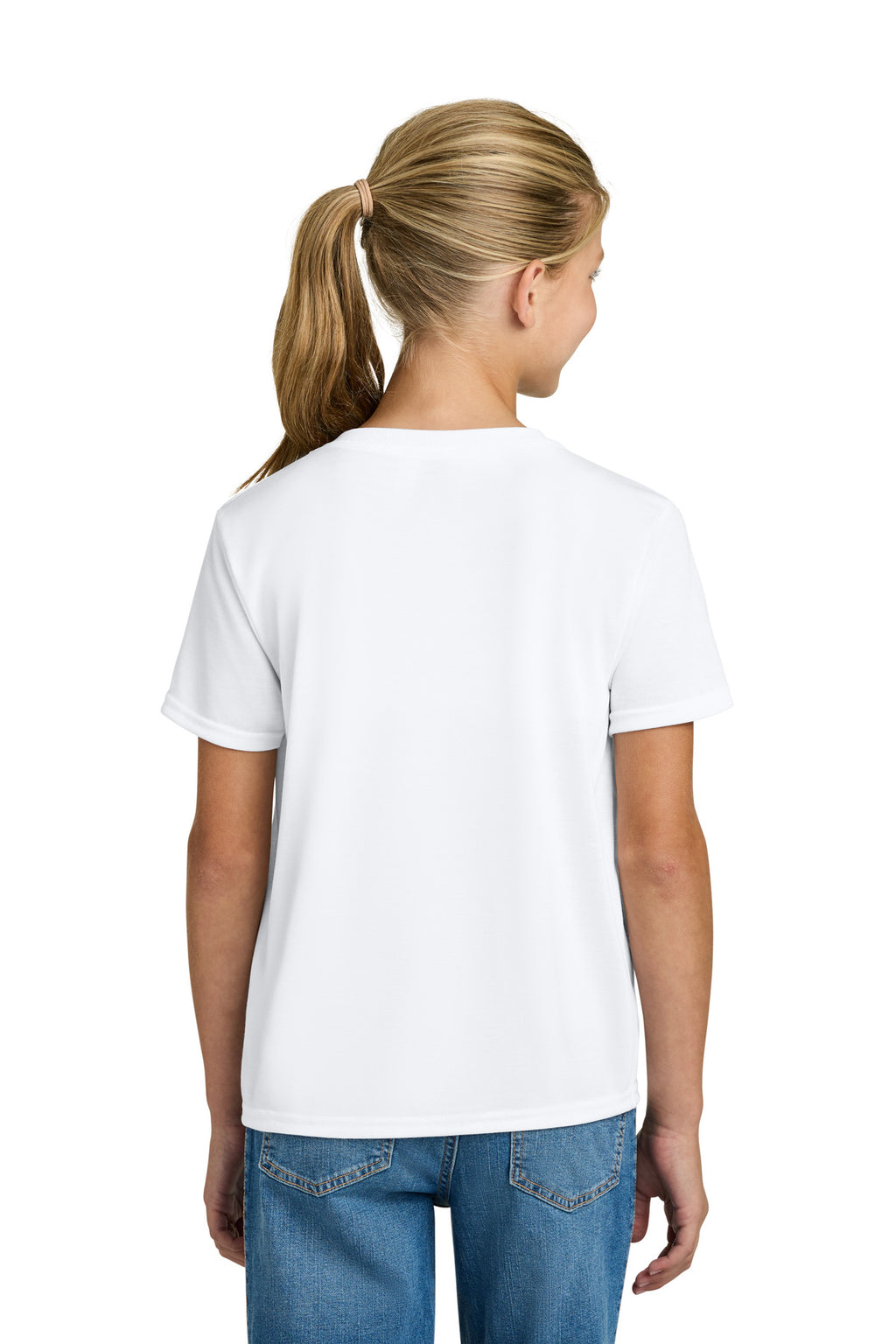 Gildan Youth Gildan Performance T-Shirt. 42000B - White - back