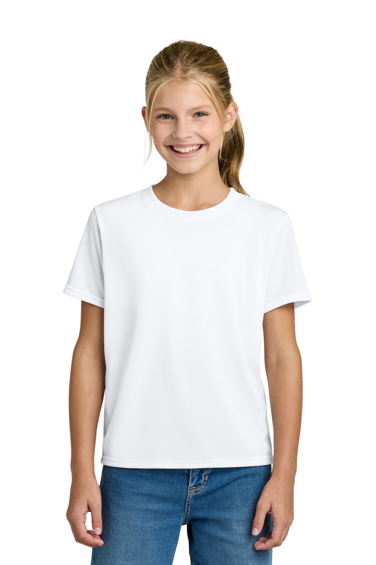 Gildan Youth Gildan Performance T-Shirt. 42000B - White - front