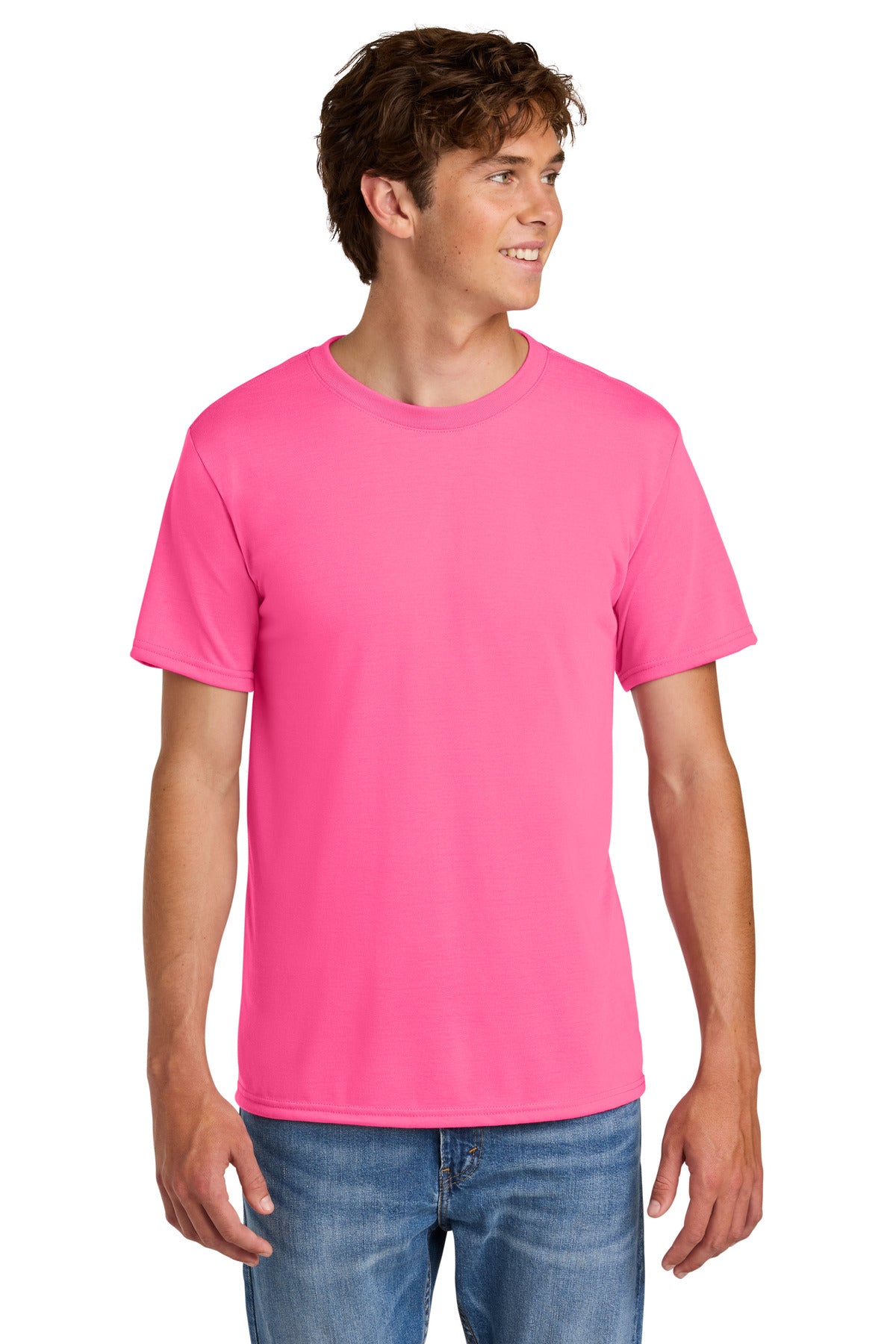 Gildan Gildan Performance T-Shirt. 42000 - Safety Pink - front
