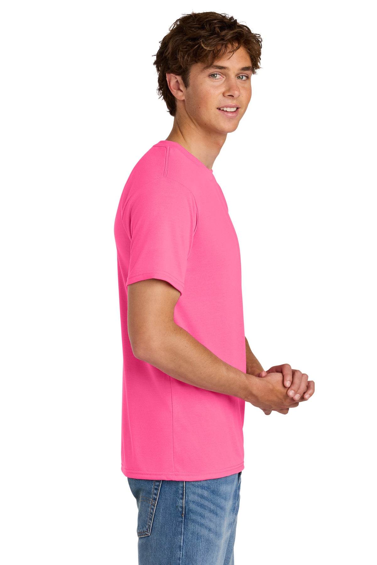 Gildan Gildan Performance T-Shirt. 42000 - Safety Pink - side