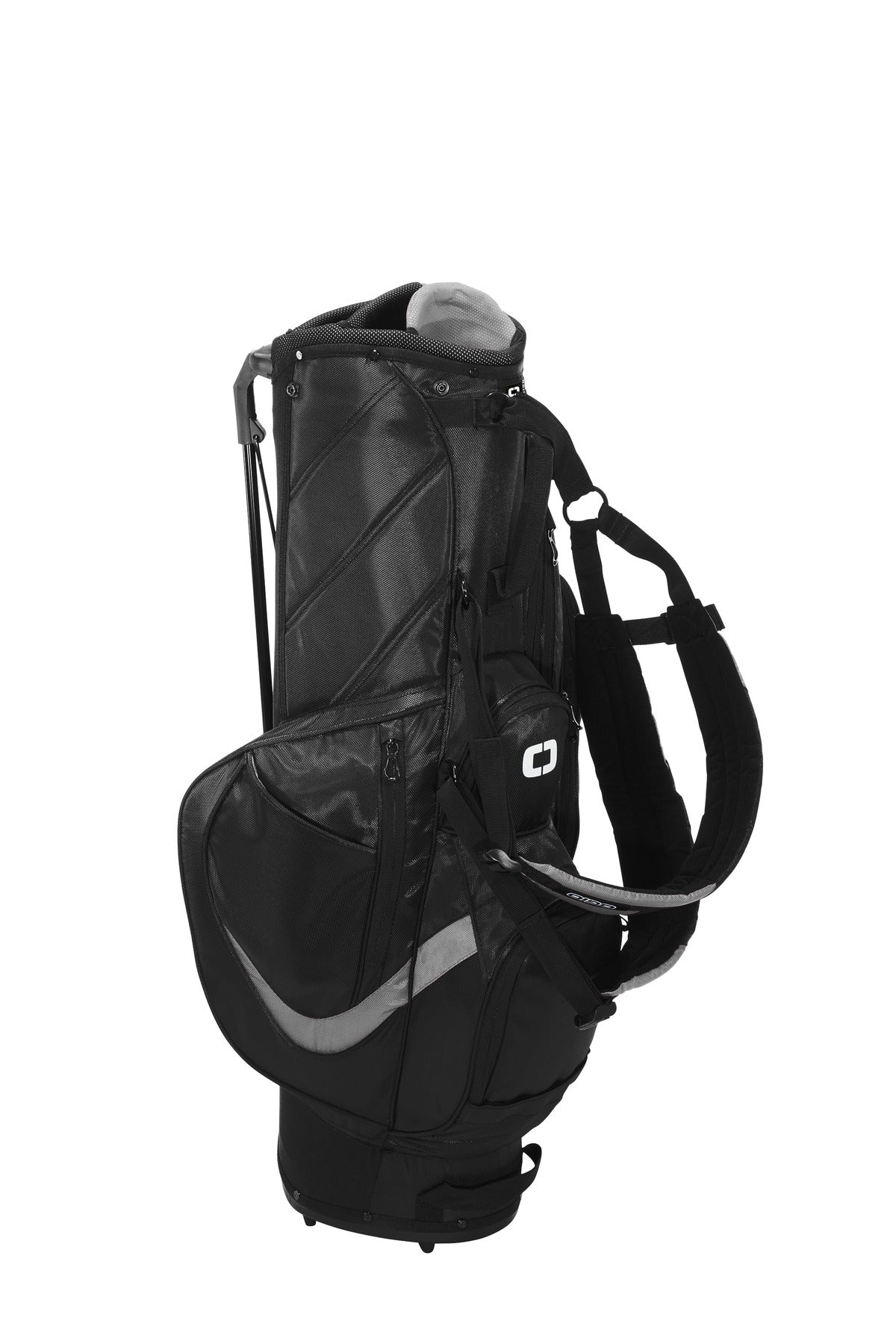 OGIO Vision 2.0 Golf Bag     425044 - Black/ Silver - back