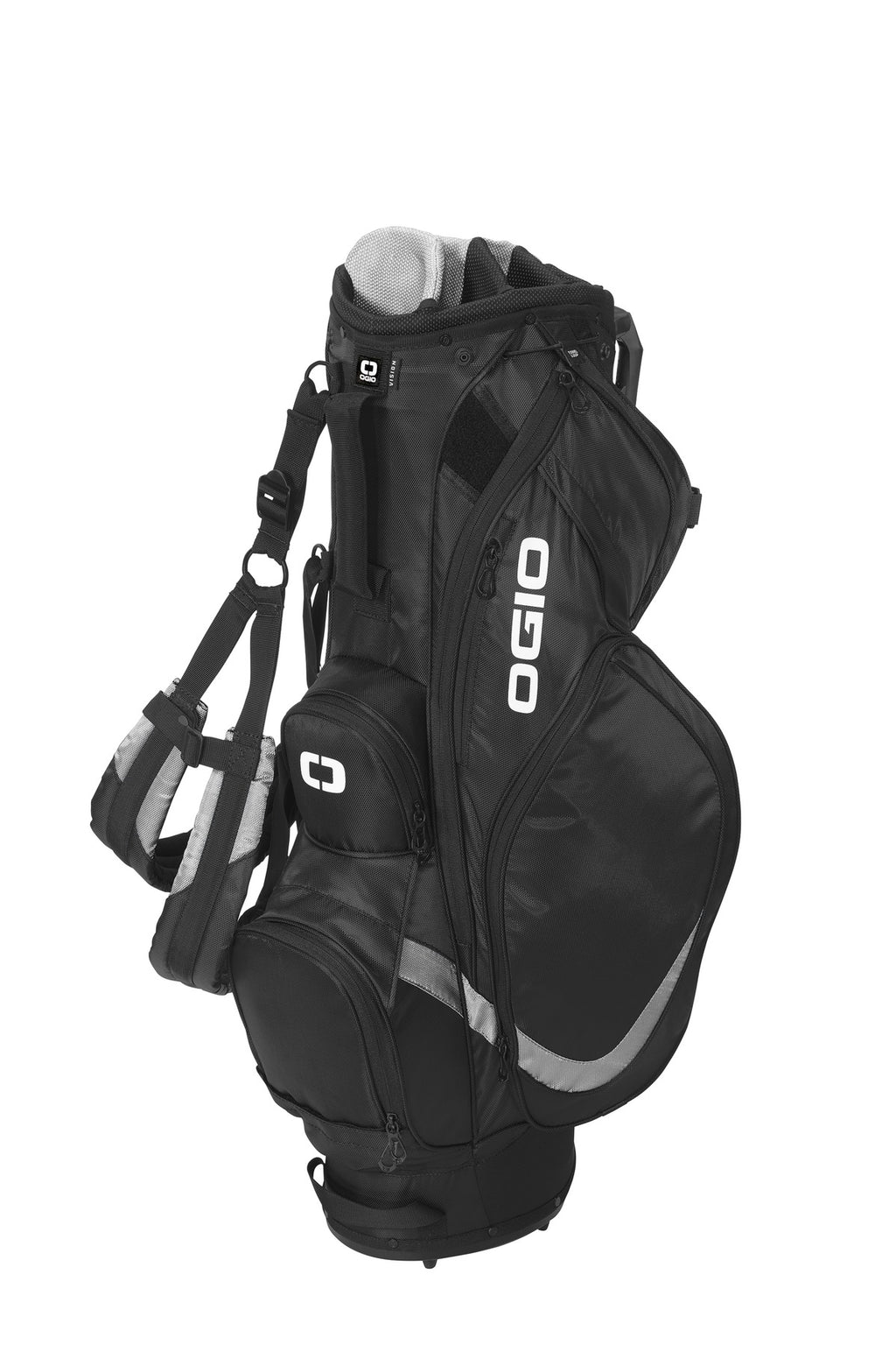 OGIO Vision 2.0 Golf Bag     425044 - Black/ Silver - front