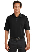 DISCONTINUED Nike Elite Series Dri-FIT Ottoman Bonded Polo. 429439 - Black - front