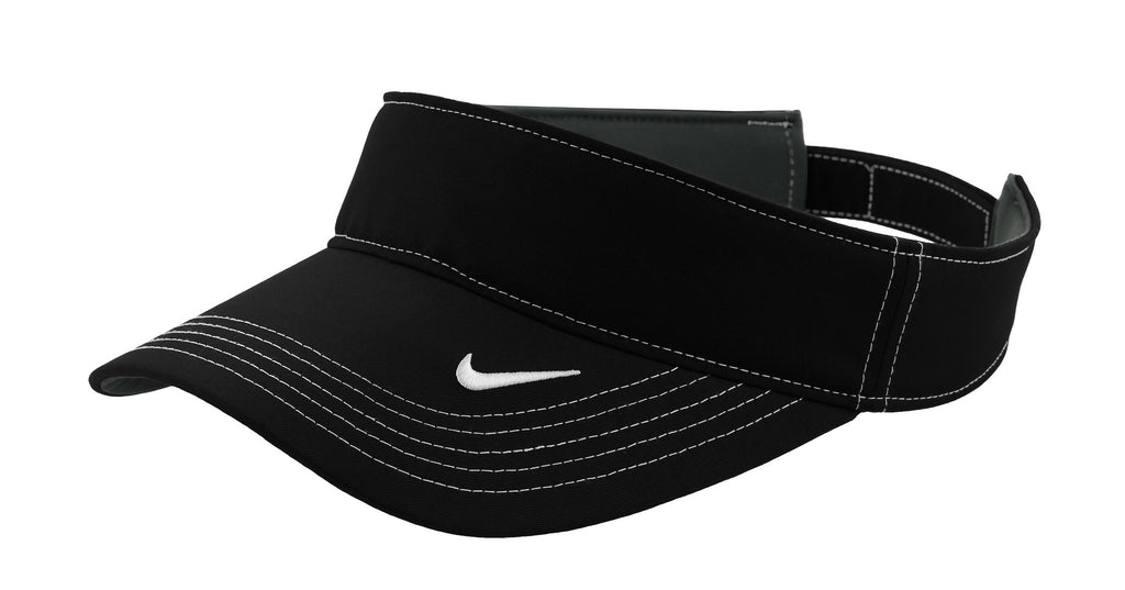 DISCONTINUED Nike Dri-FIT Swoosh Visor. 429466 - Black - front
