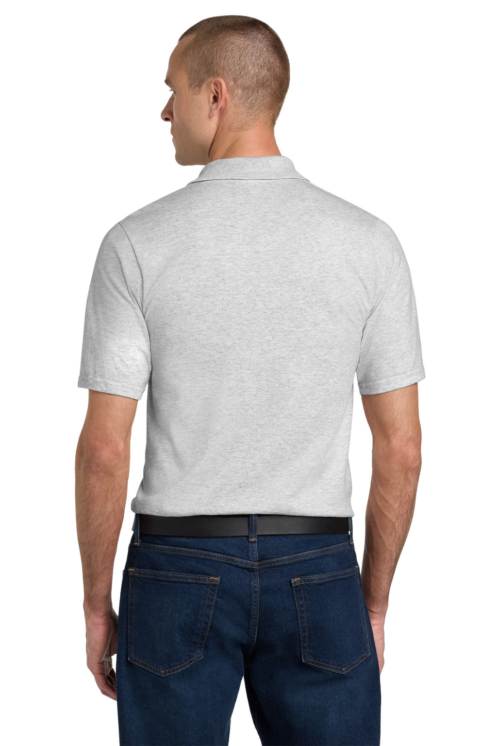 Jerzees Dri-Power Pocket Sport Shirt. 436MP - Ash - back