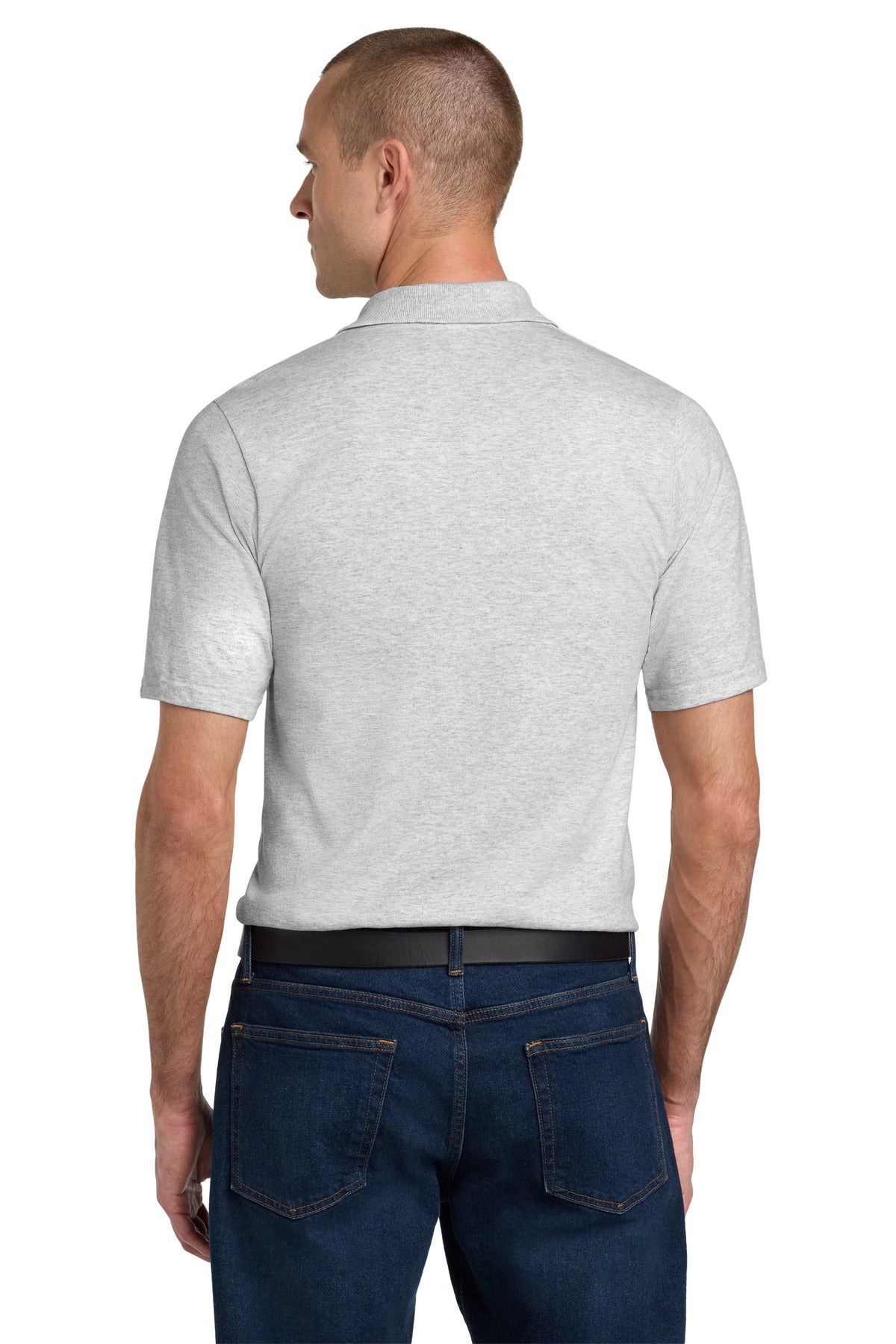 Jerzees Dri-Power Pocket Sport Shirt. 436MP - Ash - back