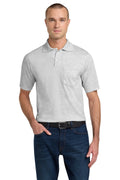 Jerzees Dri-Power Pocket Sport Shirt. 436MP - Ash - front
