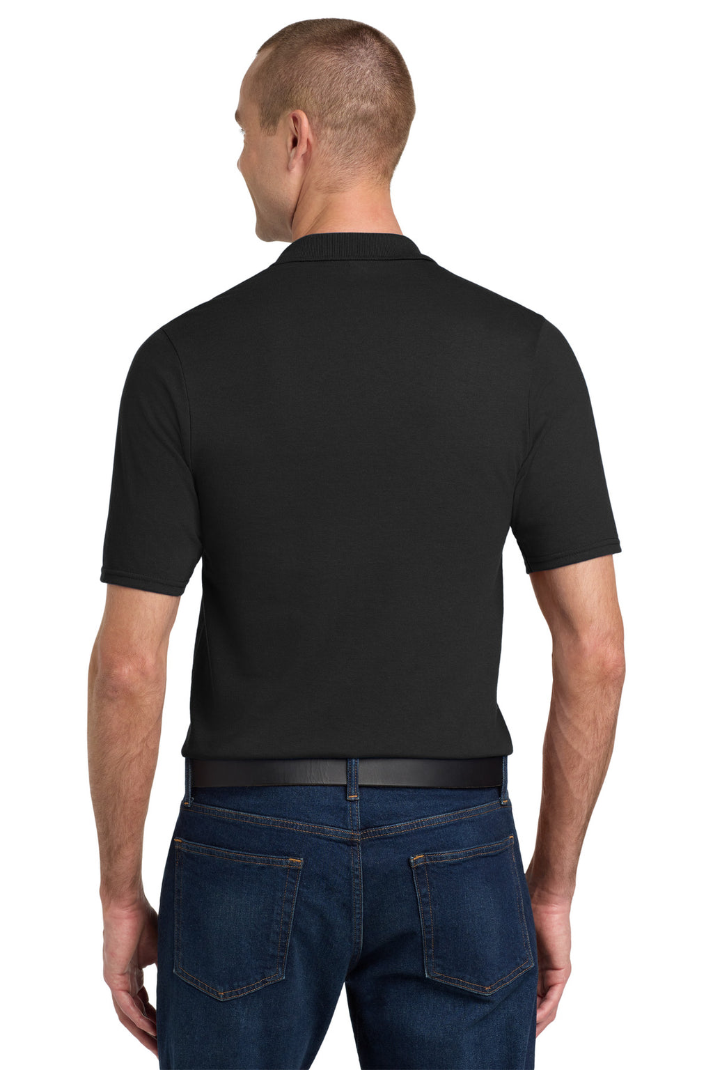 Jerzees Dri-Power Pocket Sport Shirt. 436MP - Black - back