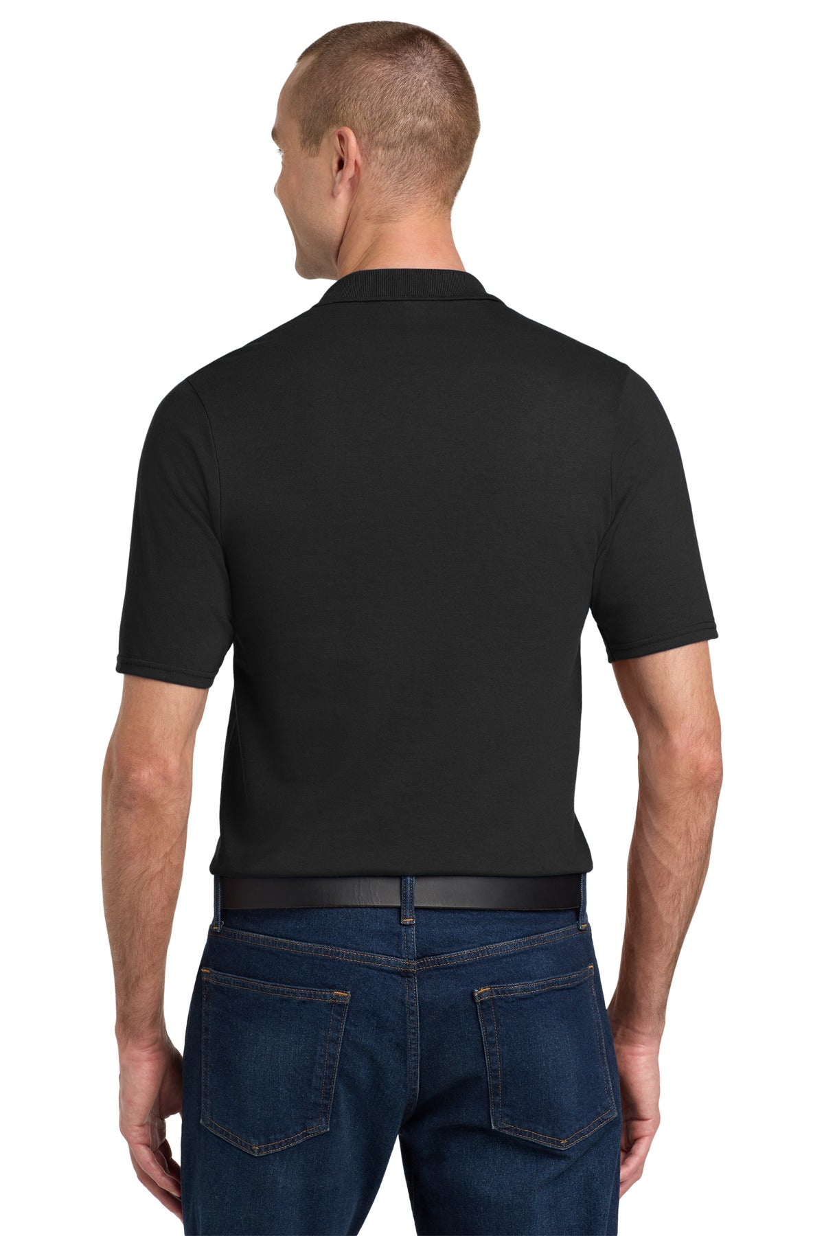 Jerzees Dri-Power Pocket Sport Shirt. 436MP - Black - back