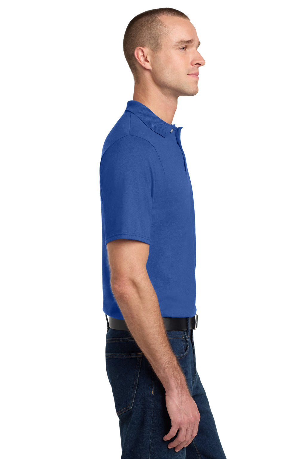 Jerzees Dri-Power Pocket Sport Shirt. 436MP - Royal - side