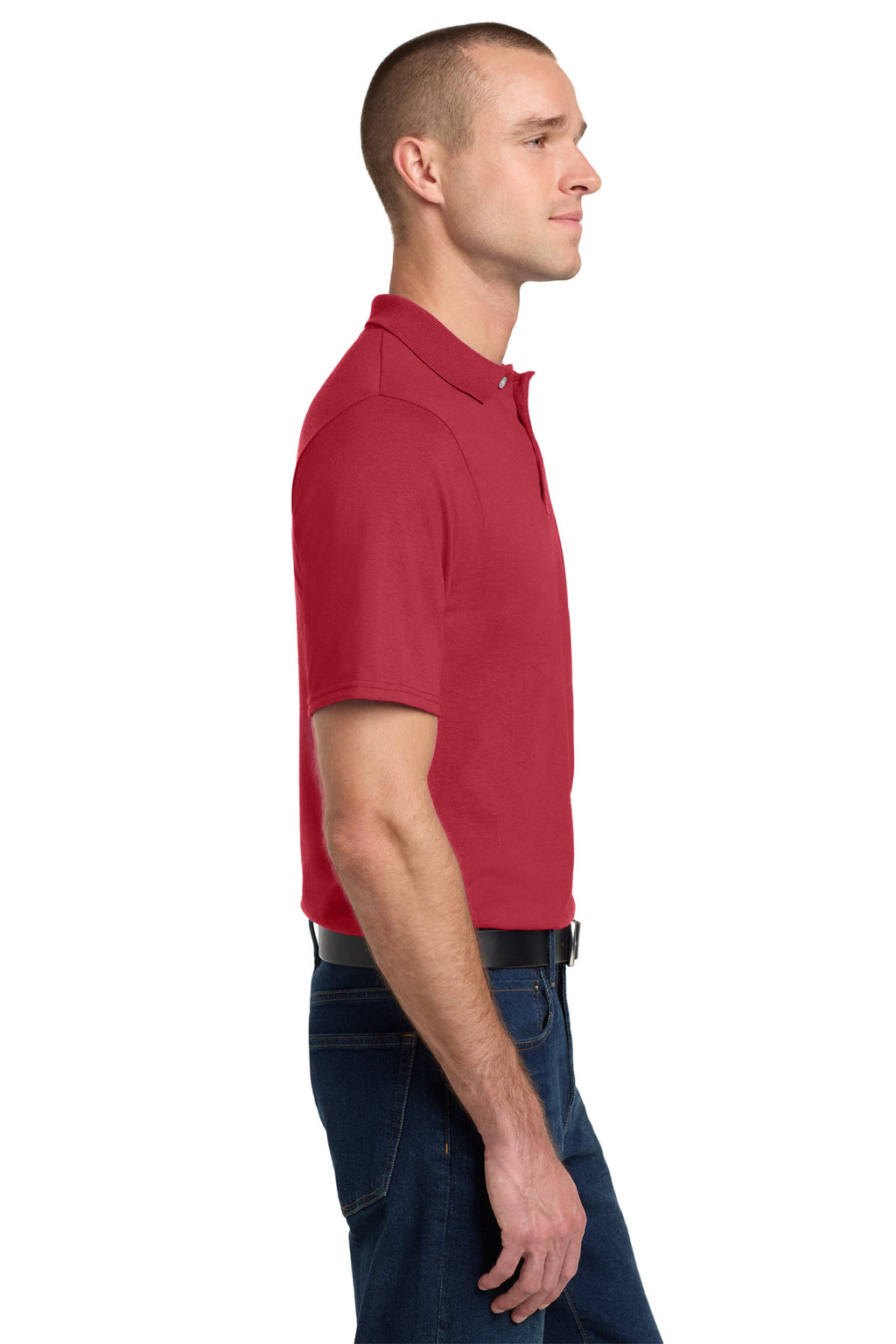 Jerzees Dri-Power Pocket Sport Shirt. 436MP - True Red - side