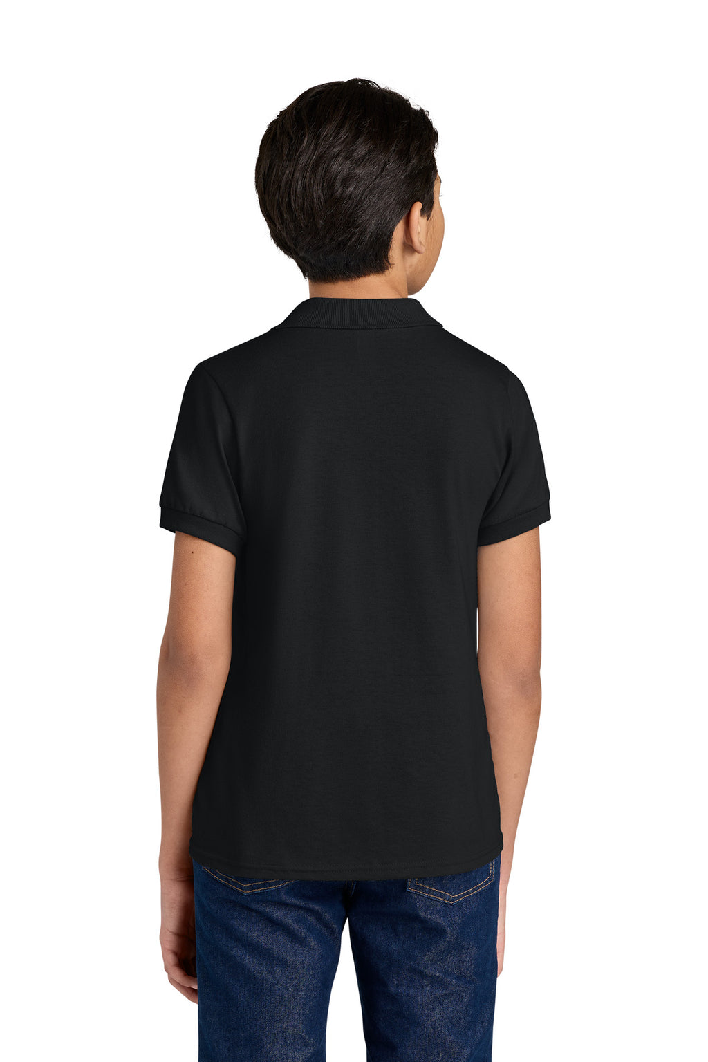 Jerzees Youth Dri-Power Sport Shirt 437B - Black - back
