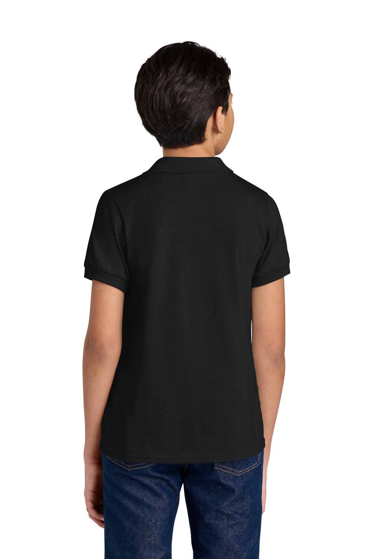 Jerzees Youth Dri-Power Sport Shirt 437B - Black - back