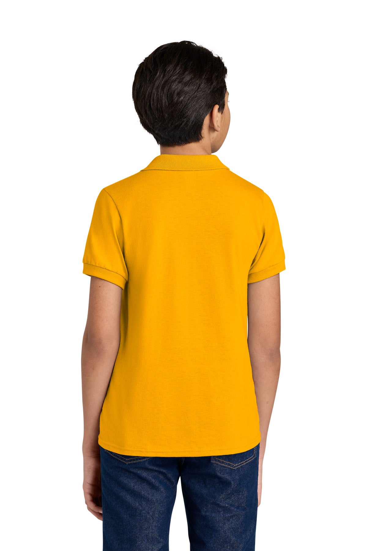 Jerzees Youth Dri-Power Sport Shirt 437B - Gold - back