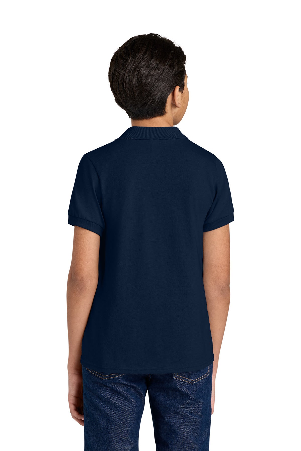 Jerzees Youth Dri-Power Sport Shirt 437B - J. Navy - back