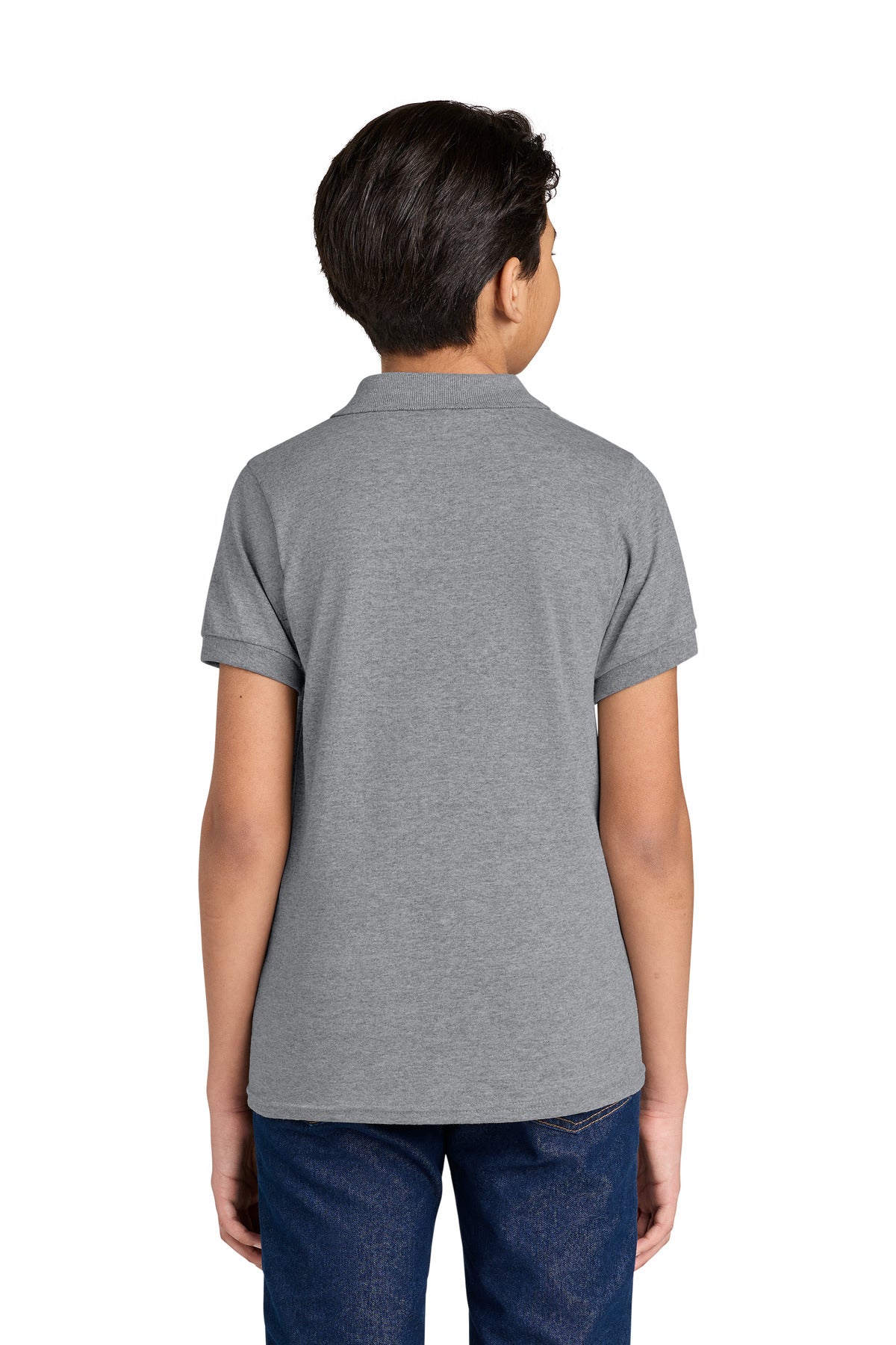Jerzees Youth Dri-Power Sport Shirt 437B - Oxford - back