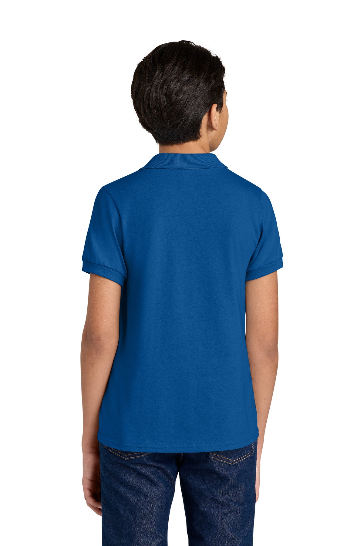 Jerzees Youth Dri-Power Sport Shirt 437B - Royal - back