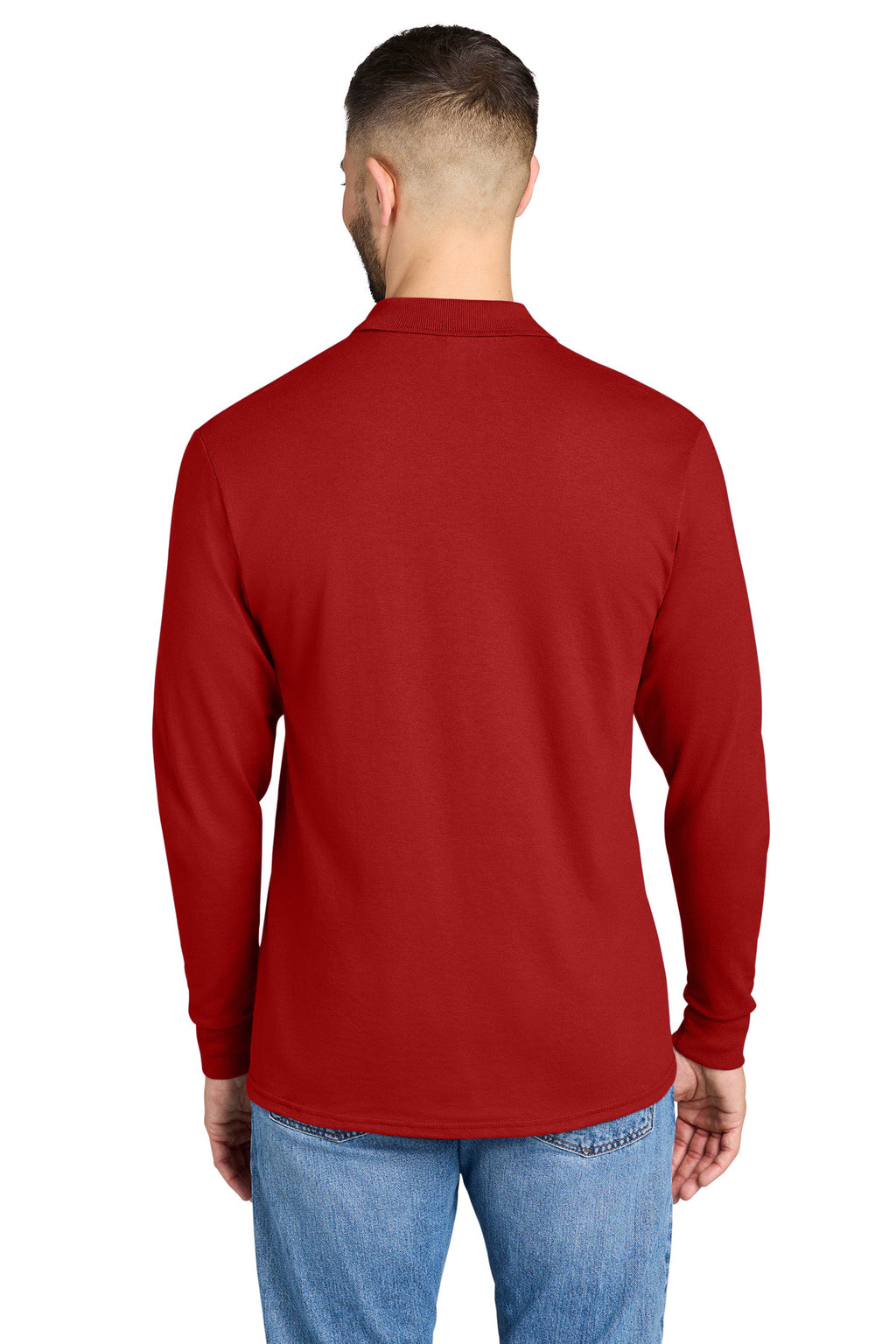 Jerzees Dri-Power Long Sleeve Sport Shirt 437LS - True Red - back