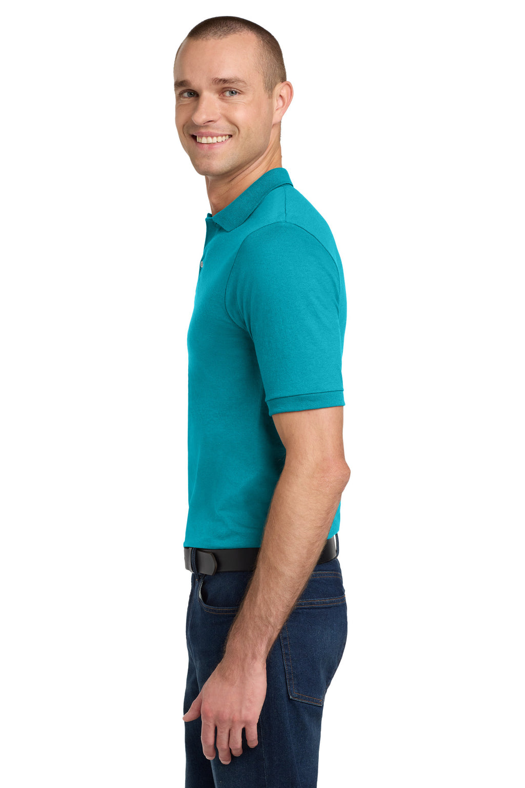 Jerzees Dri-Power Sport Shirt. 437M - California Blue - side