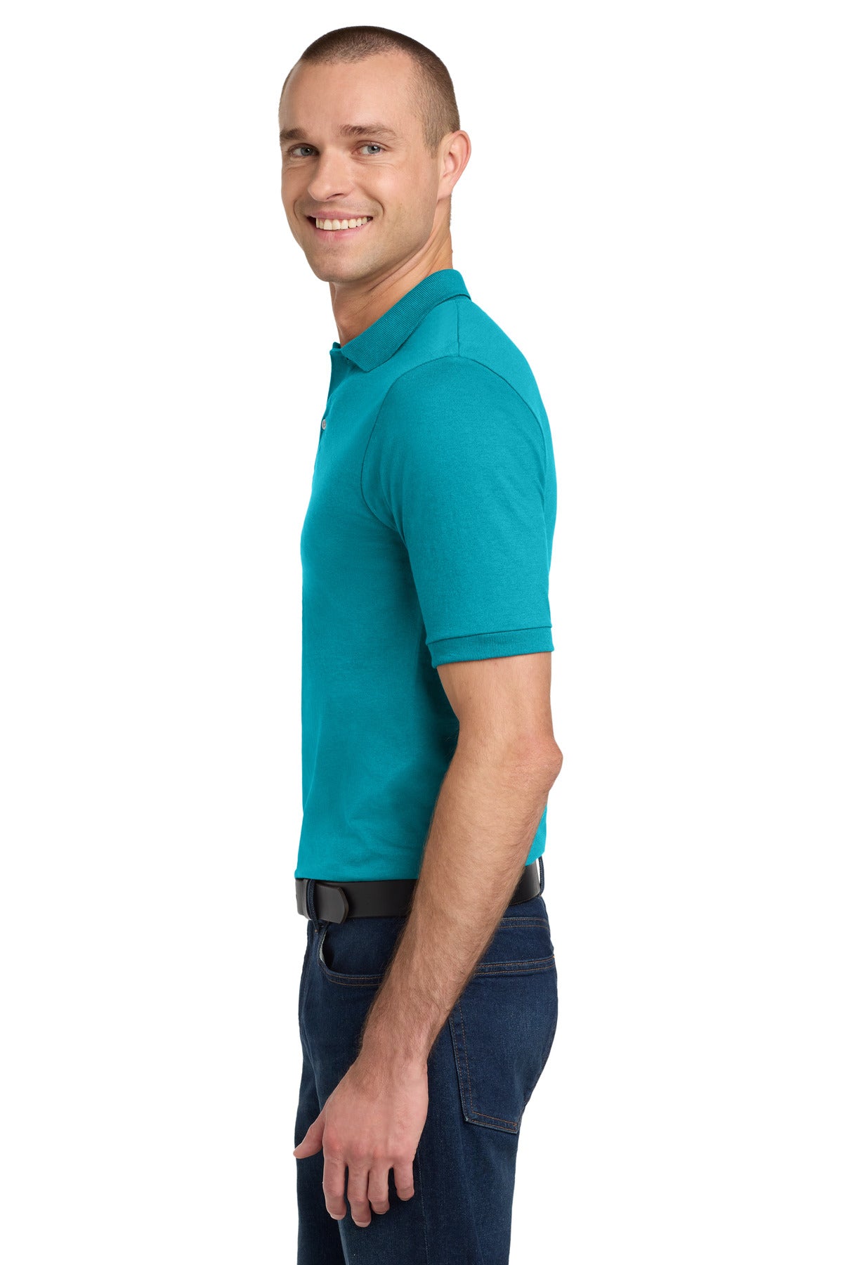 Jerzees Dri-Power Sport Shirt. 437M - California Blue - side