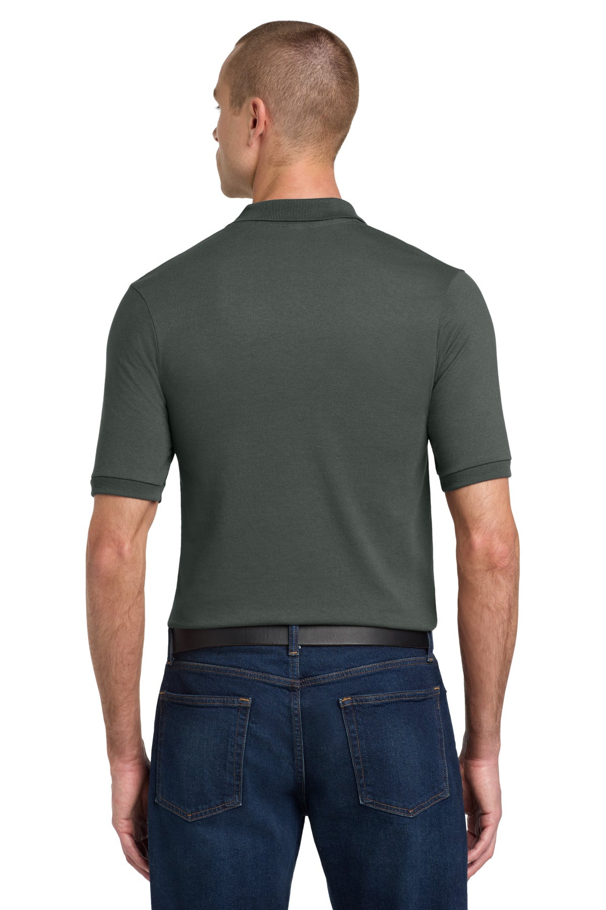 Jerzees Dri-Power Sport Shirt. 437M - Charcoal Grey - back