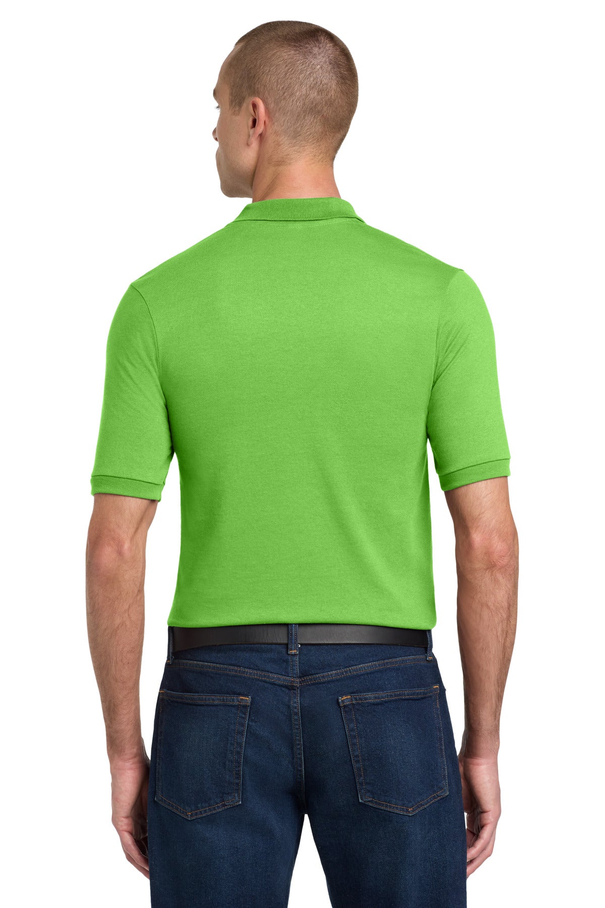 Jerzees Dri-Power Sport Shirt. 437M - Kiwi - back