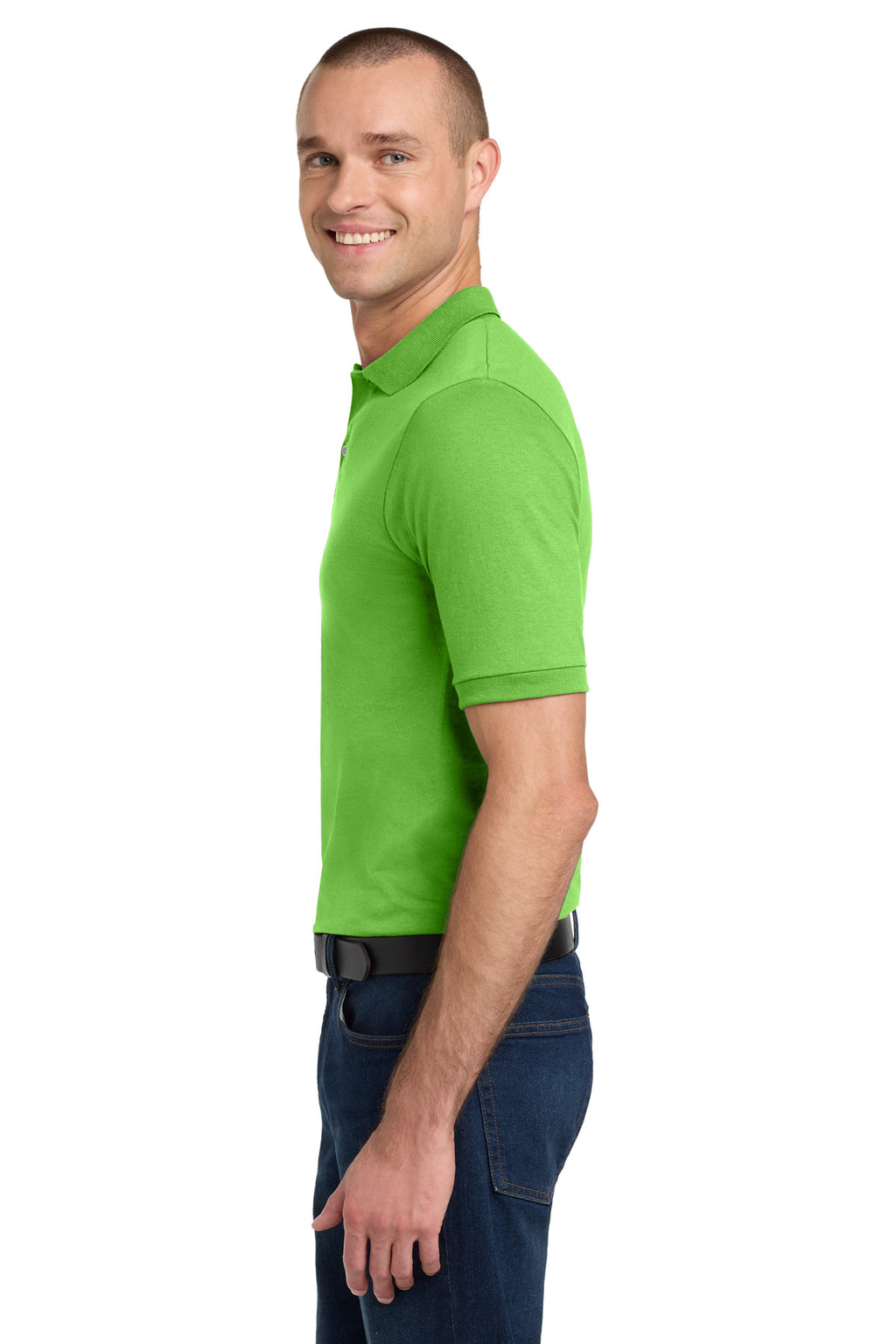 Jerzees Dri-Power Sport Shirt. 437M - Kiwi - side