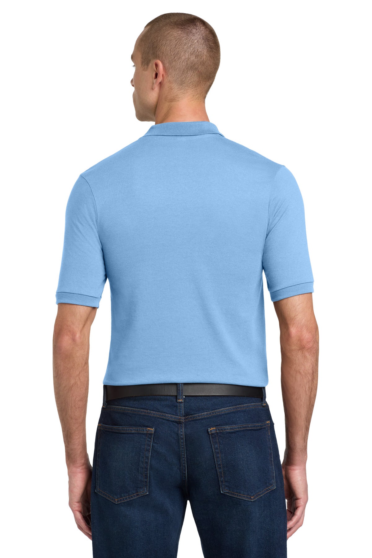 Jerzees Dri-Power Sport Shirt. 437M - Light Blue - back