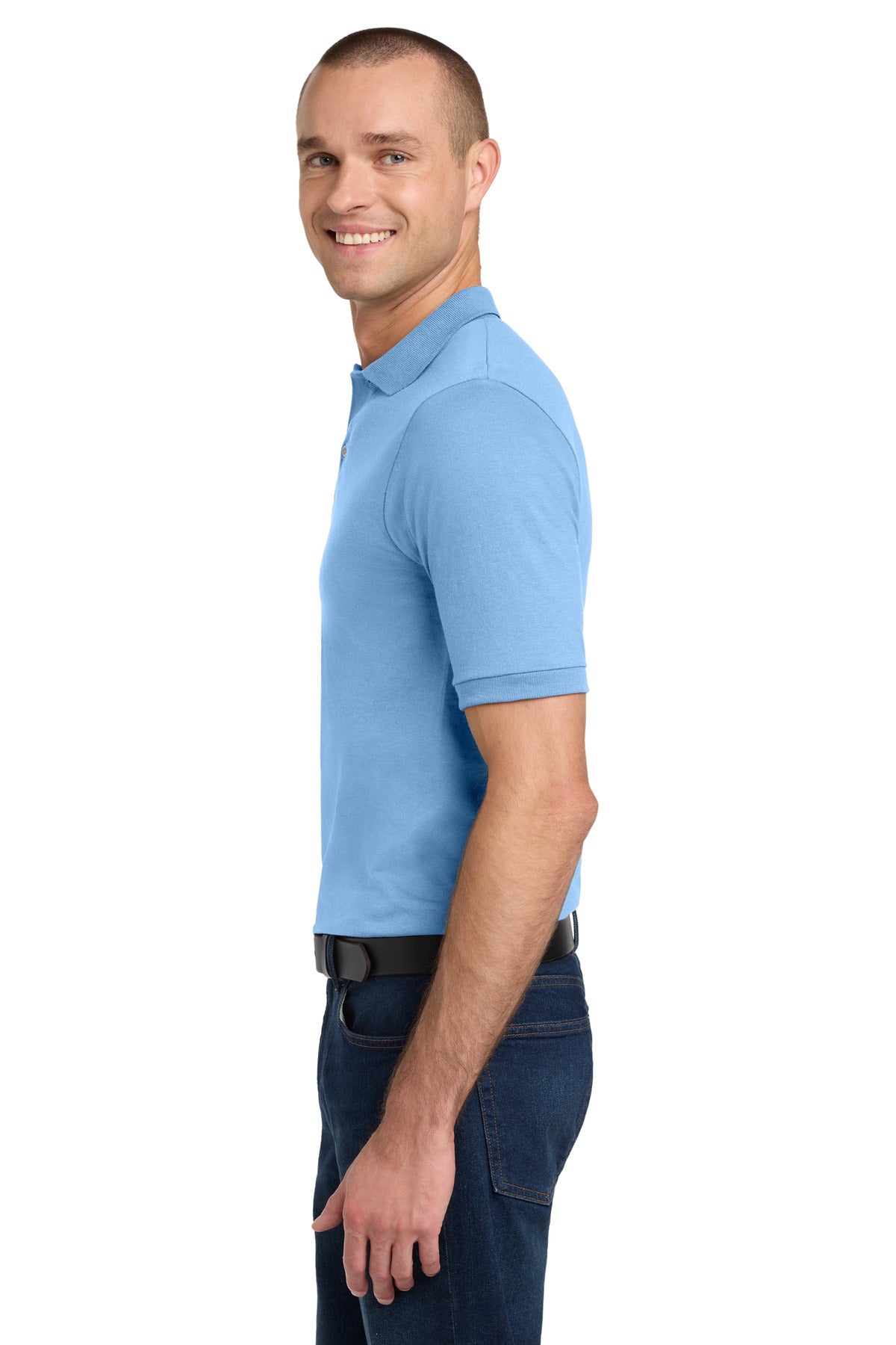 Jerzees Dri-Power Sport Shirt. 437M - Light Blue - side