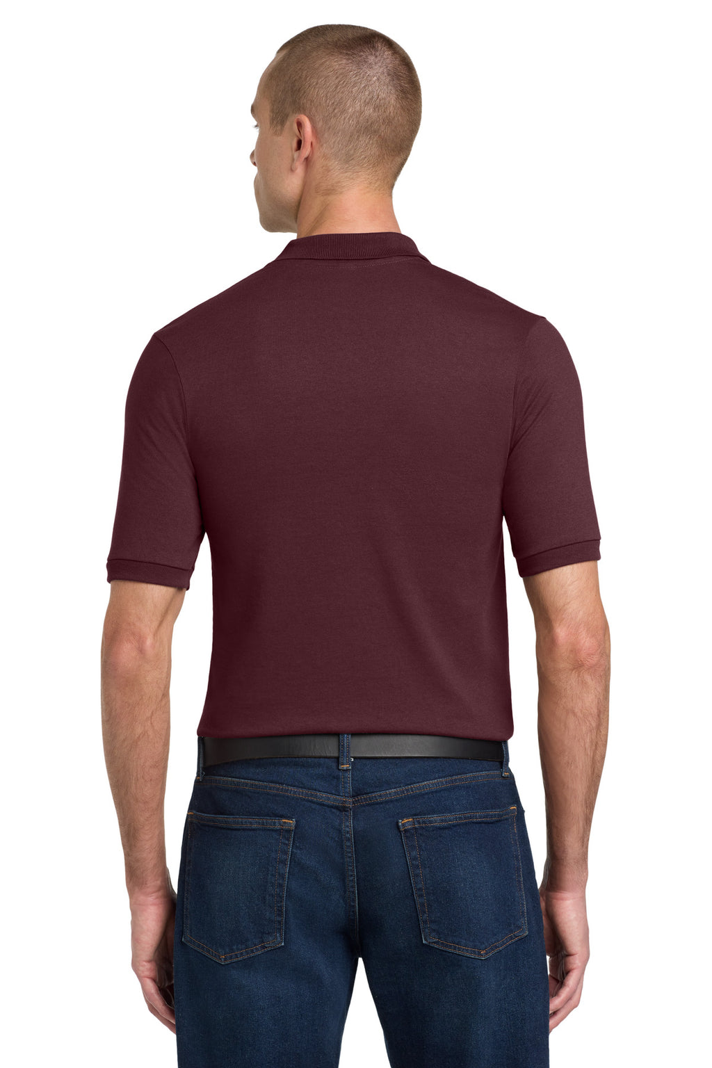 Jerzees Dri-Power Sport Shirt. 437M - Maroon - back